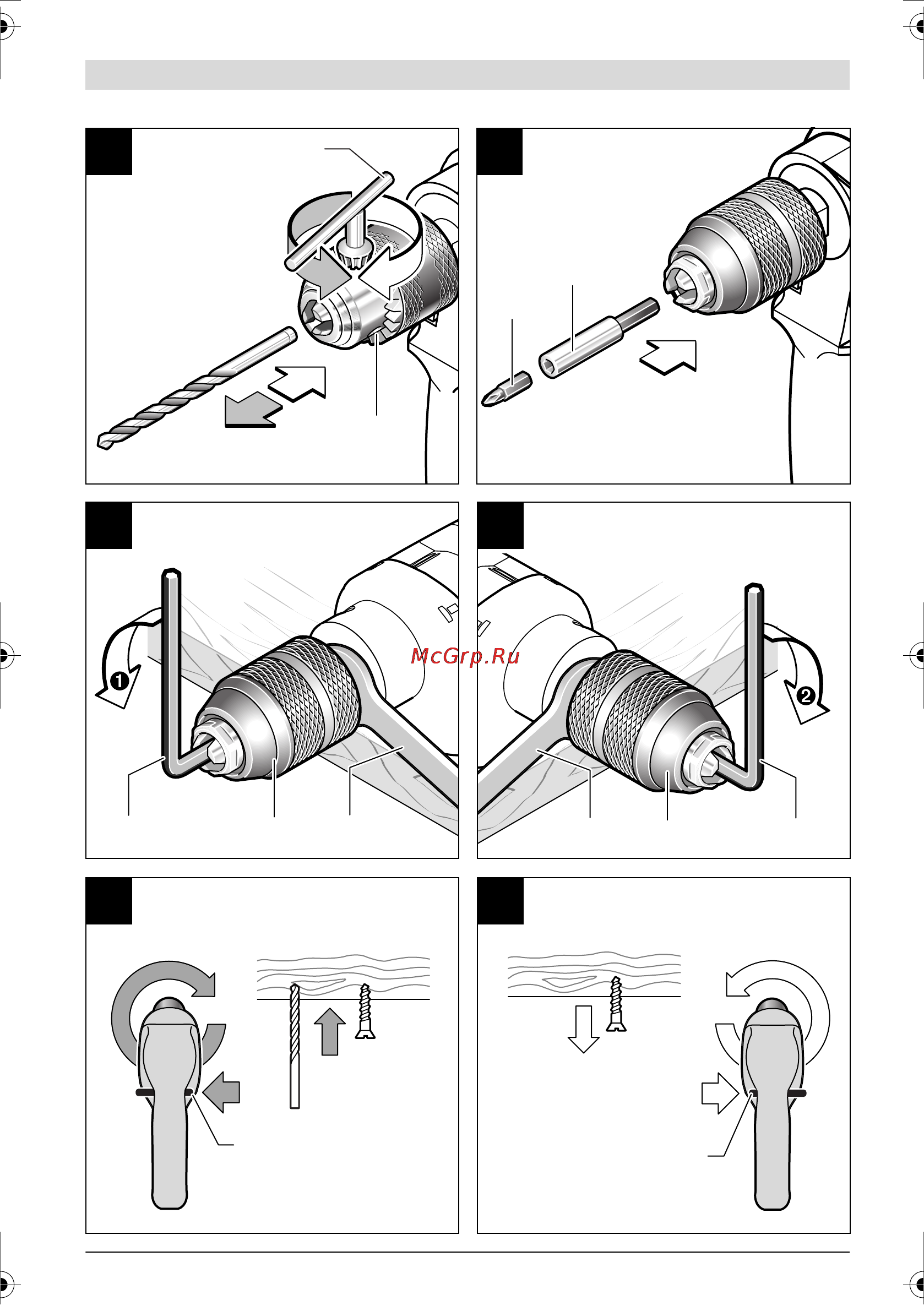 Bosch GSB 13 RE 0.601.217.103 Инструкция по эксплуатации онлайн [5/210] 3926