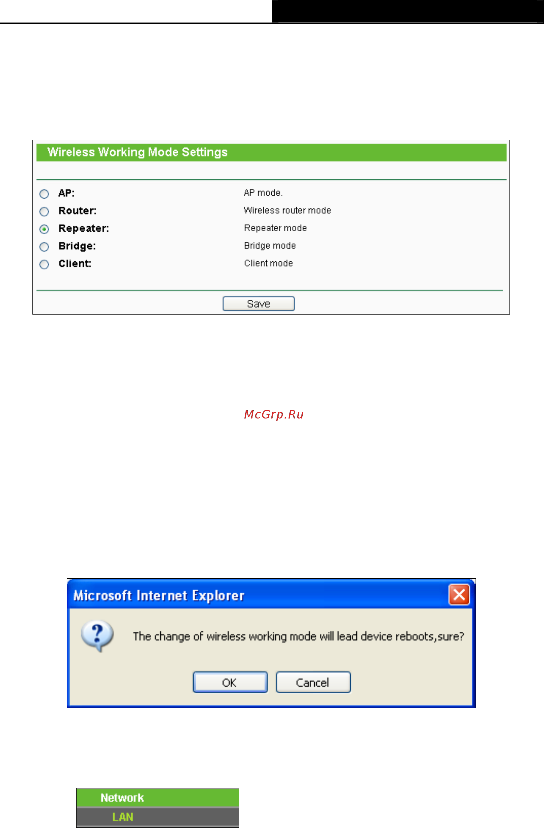 Tp-Link TL-WR700N [115/175] Working mode