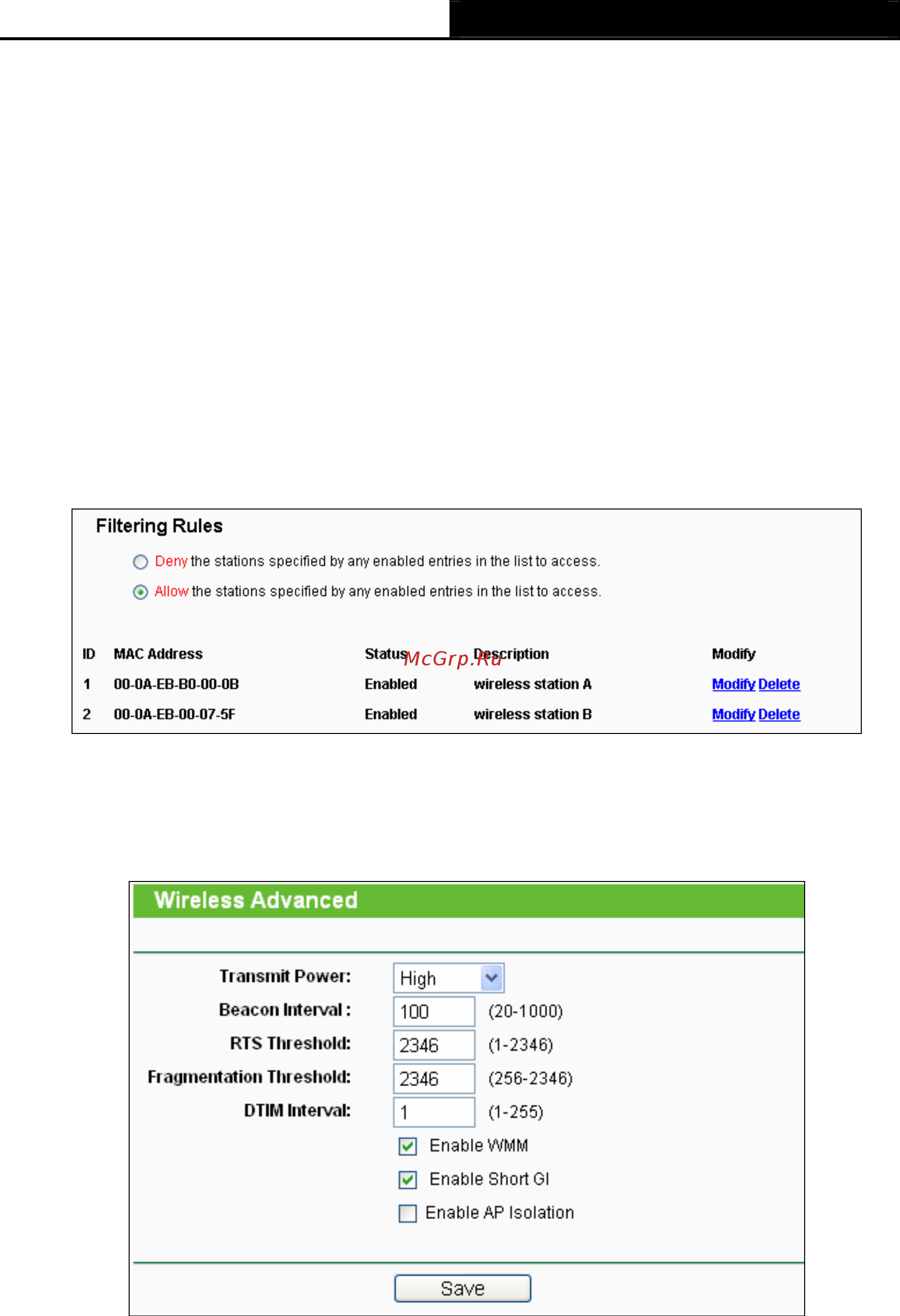 Tp-Link TL-WR700N [45/175] Wireless advanced