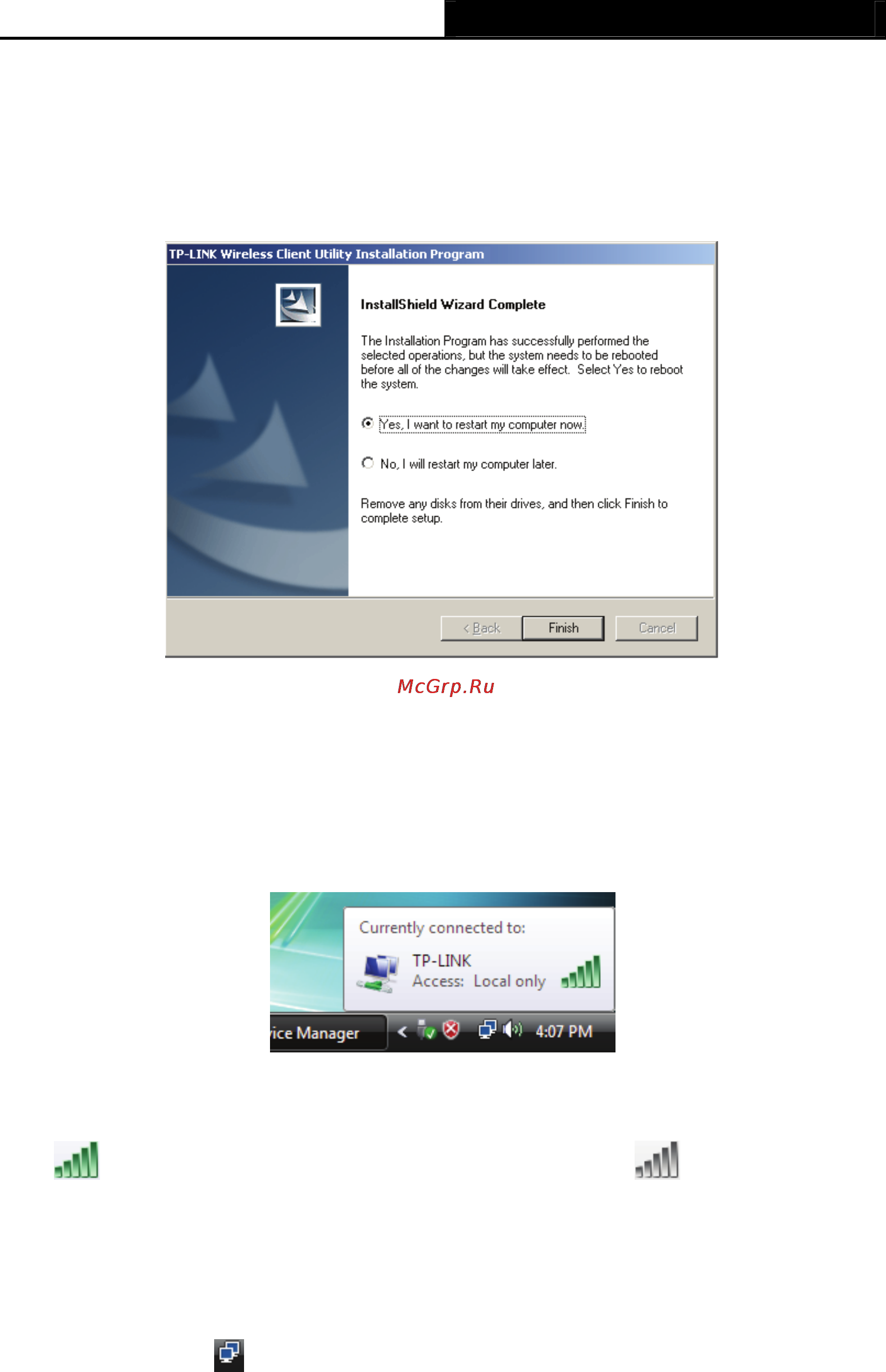 Tp-Link TL-WN620G [14/33] Configuration for windows vista