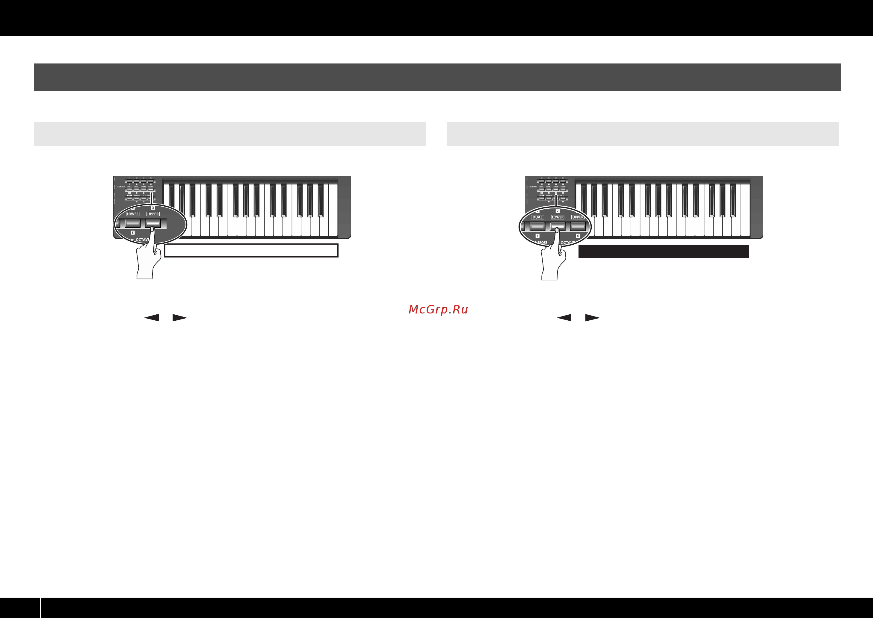 Cakewalk A-300PRO [44/87] Выбор тембров upper и lower