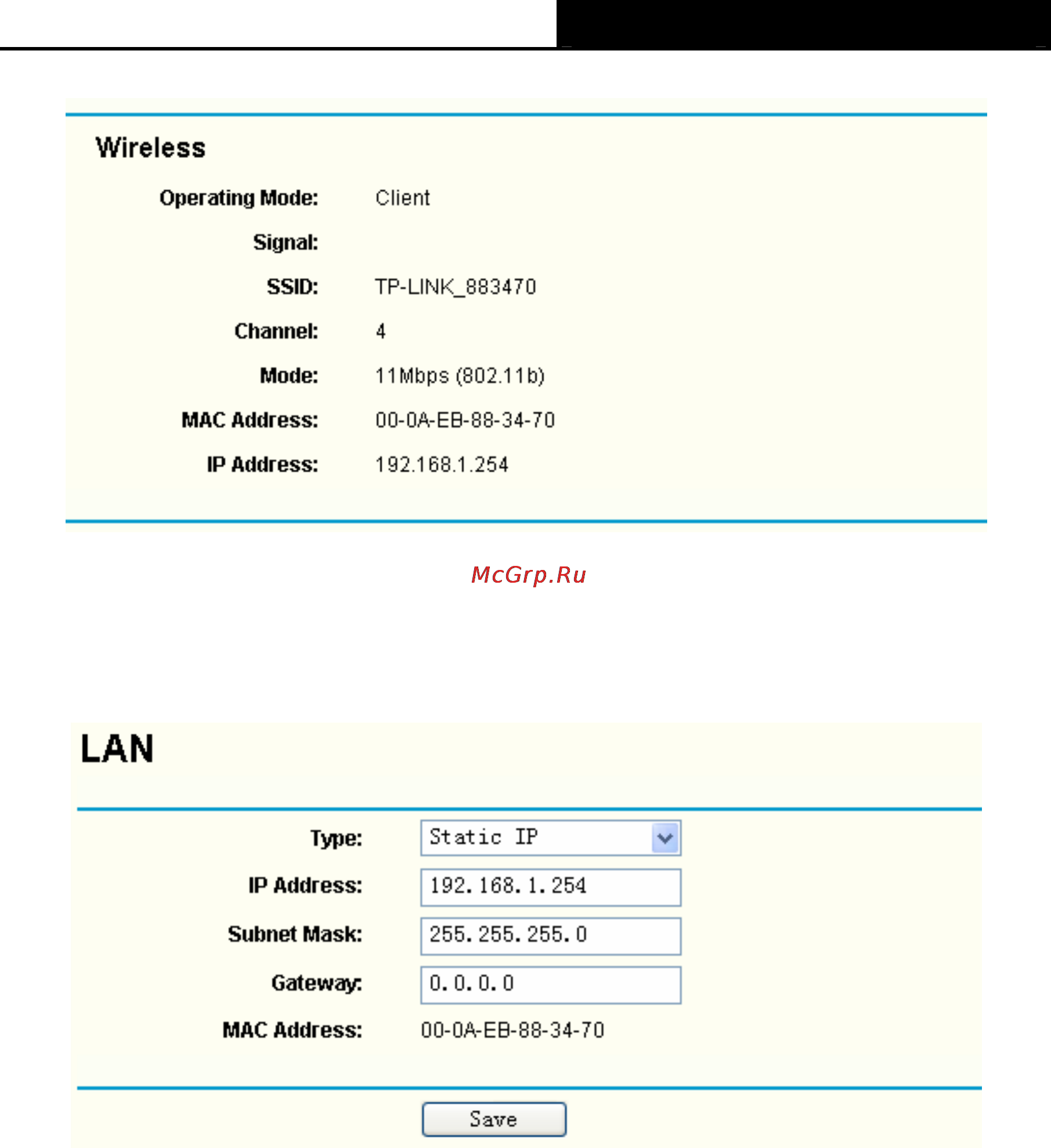 Tp-Link TL-WA500G [22/53] Network