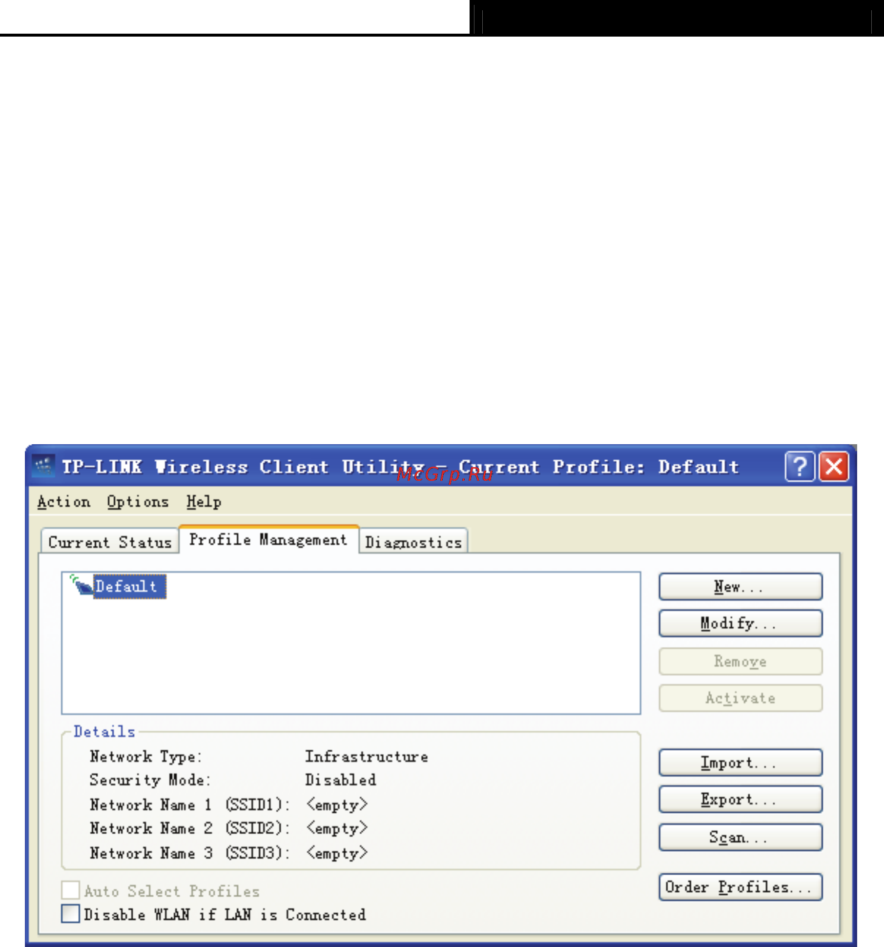Tp-Link TL-WN350GD [24/40] Profile management