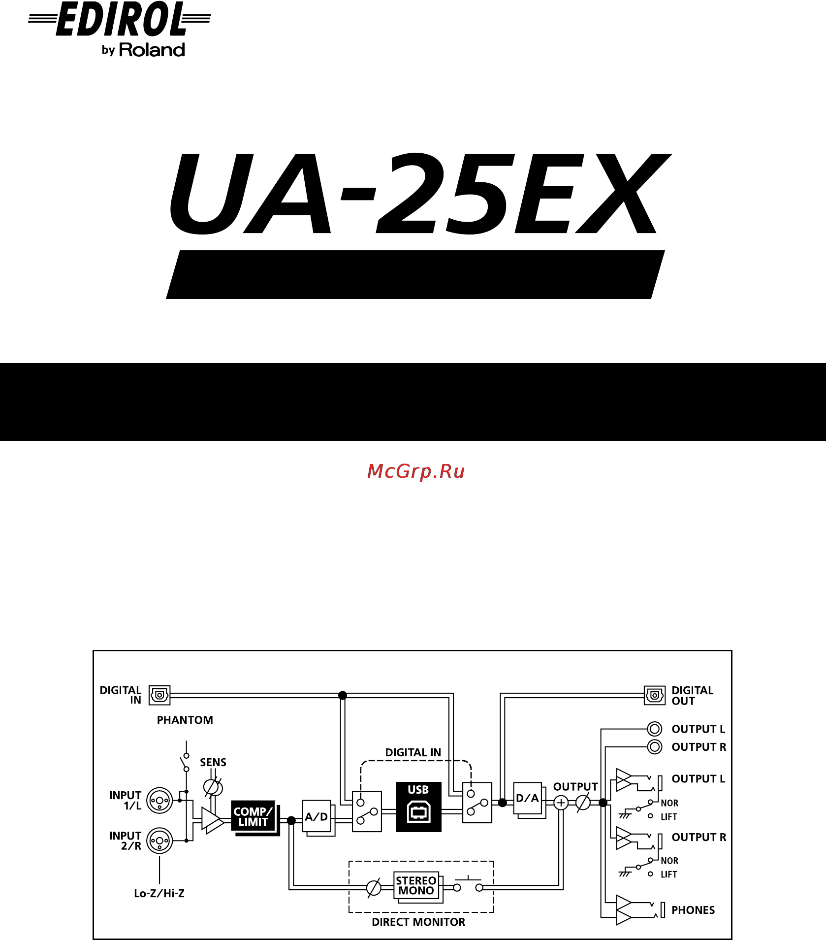 Cakewalk UA-25EX Инструкция по эксплуатации онлайн