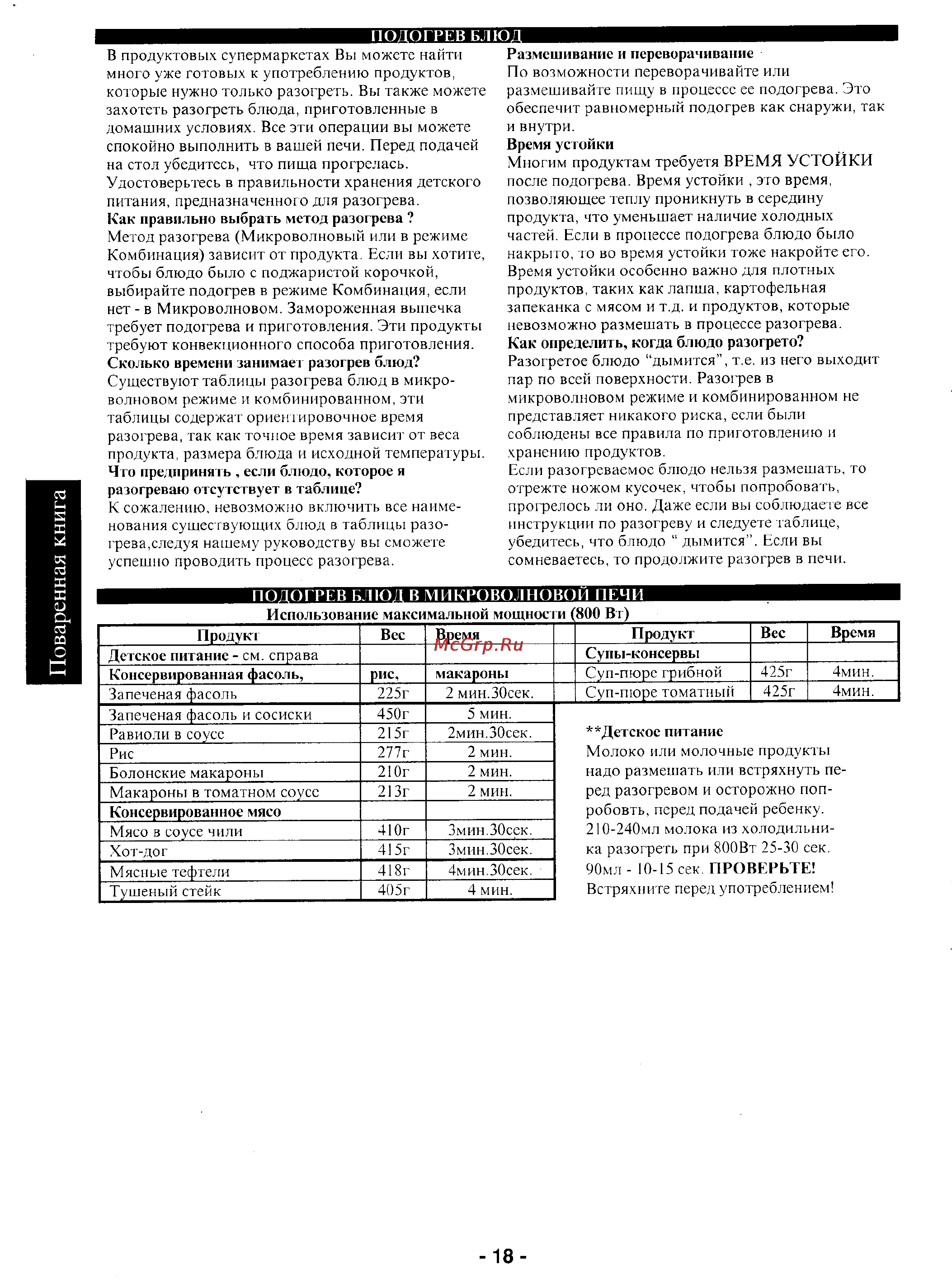 Panasonic NN-M237W [19/29] Поваренная книга