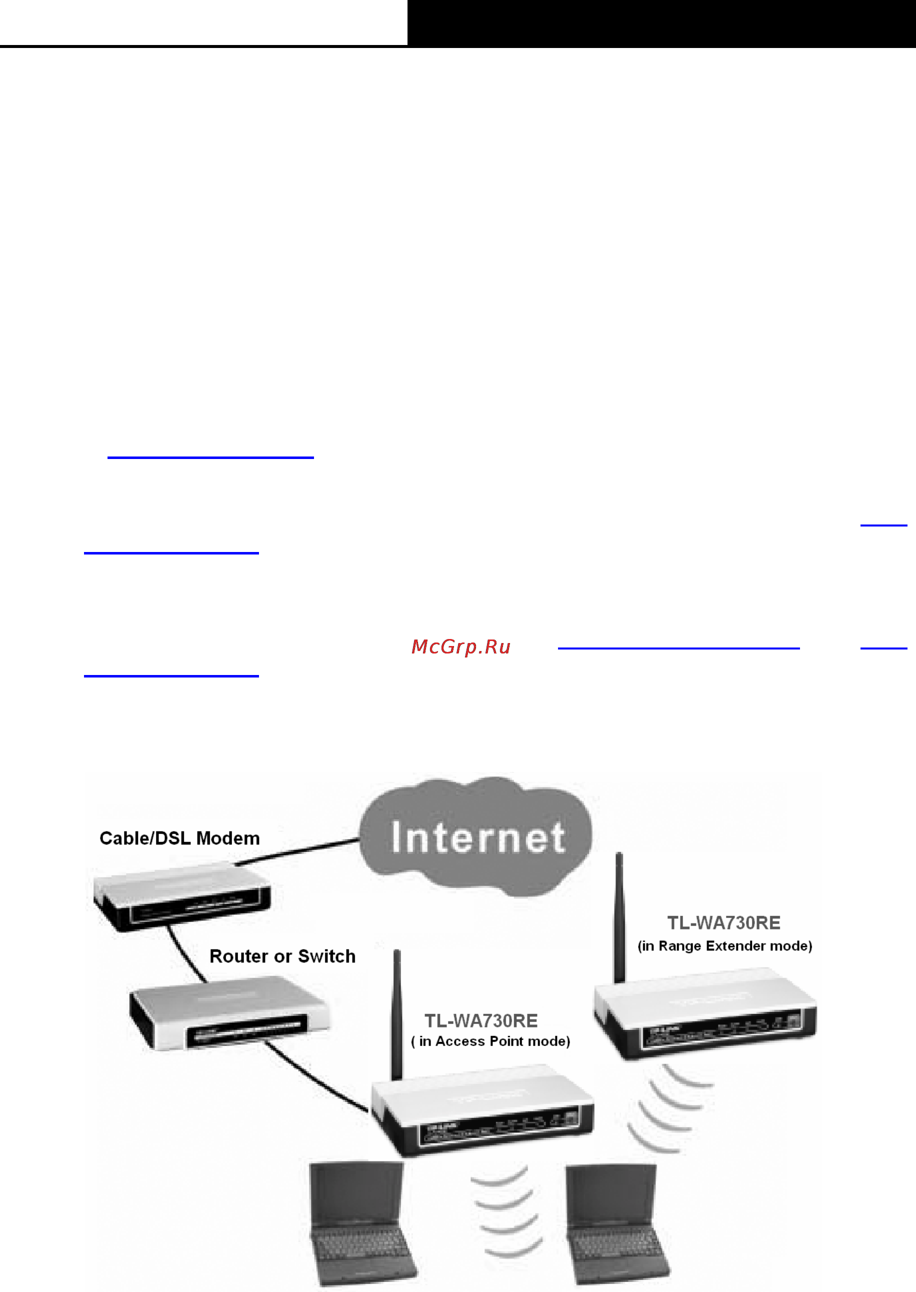 Tp-Link TL-WA730RE [57/64] Appendix a application example