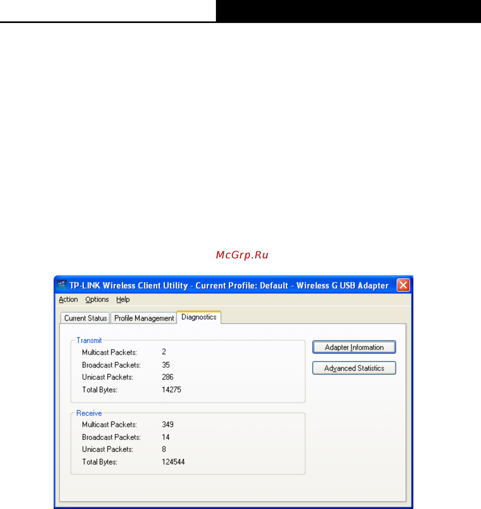 Tp-Link TL-WN422G [34/46] Diagnostics