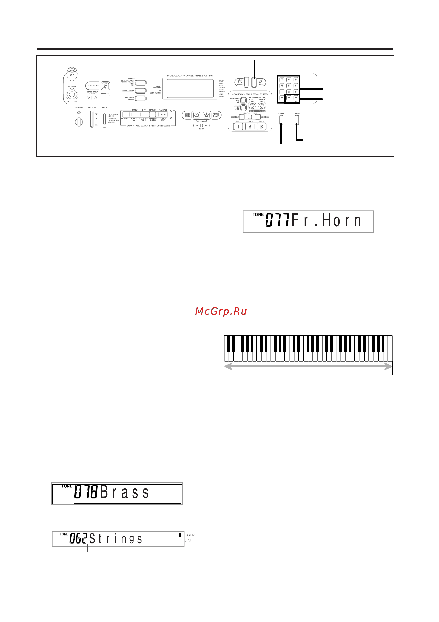 Casio CTK-591 [49/80] Установки клавиатуры