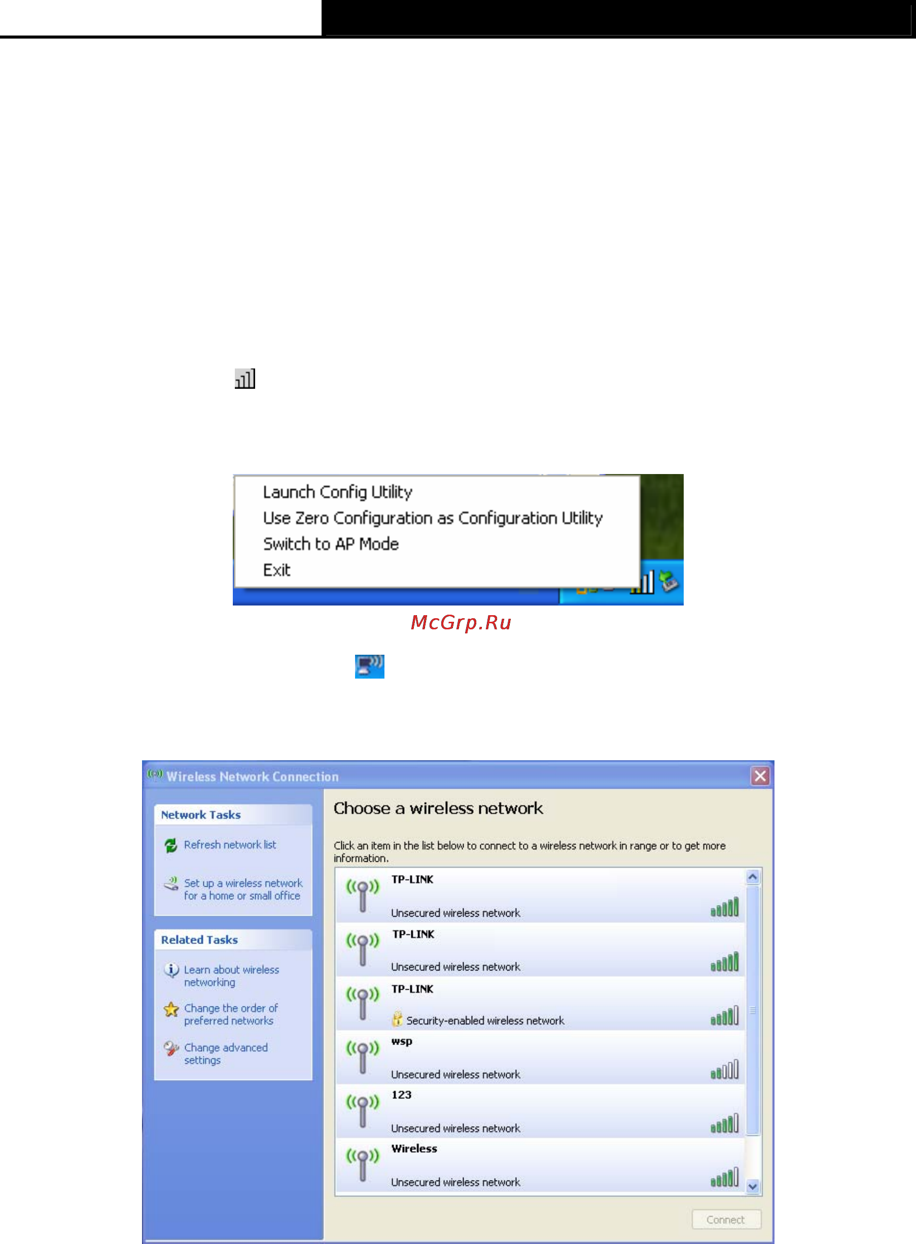 Tp-Link TL-WN7200ND [24/41] Configure with windows xp wireless zero configuration