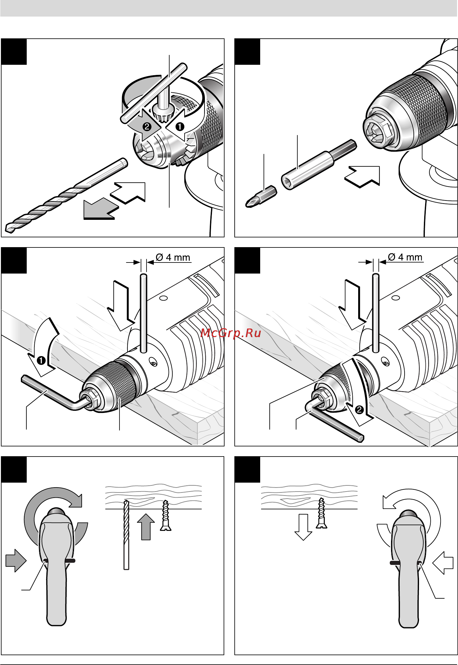 Bosch GSB 18-2 RE 0.601.17A.A01 Инструкция по эксплуатации онлайн [5/114] 3999