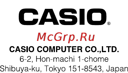 Casio CTK-230 Инструкция по эксплуатации онлайн [48/48] 4001