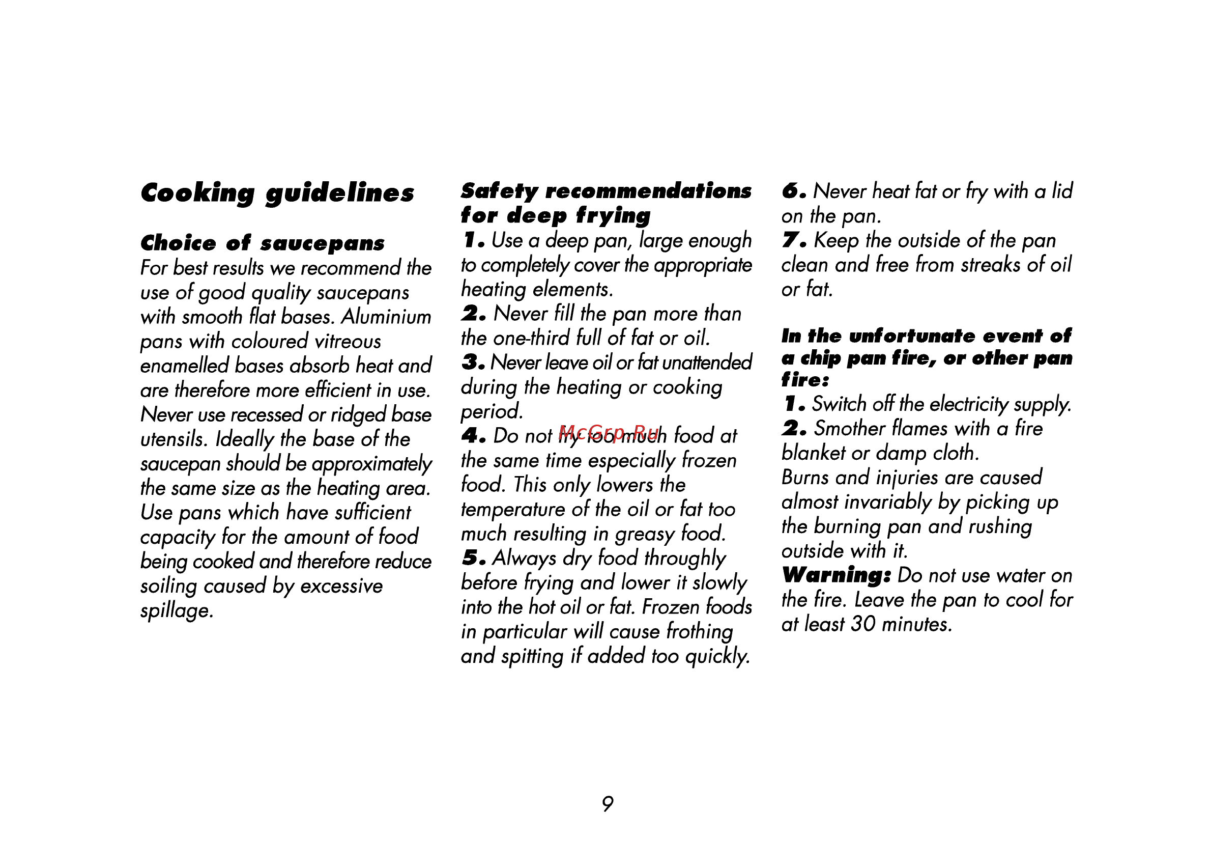 Beko CE 58100 [43/72] Cooking guidelines