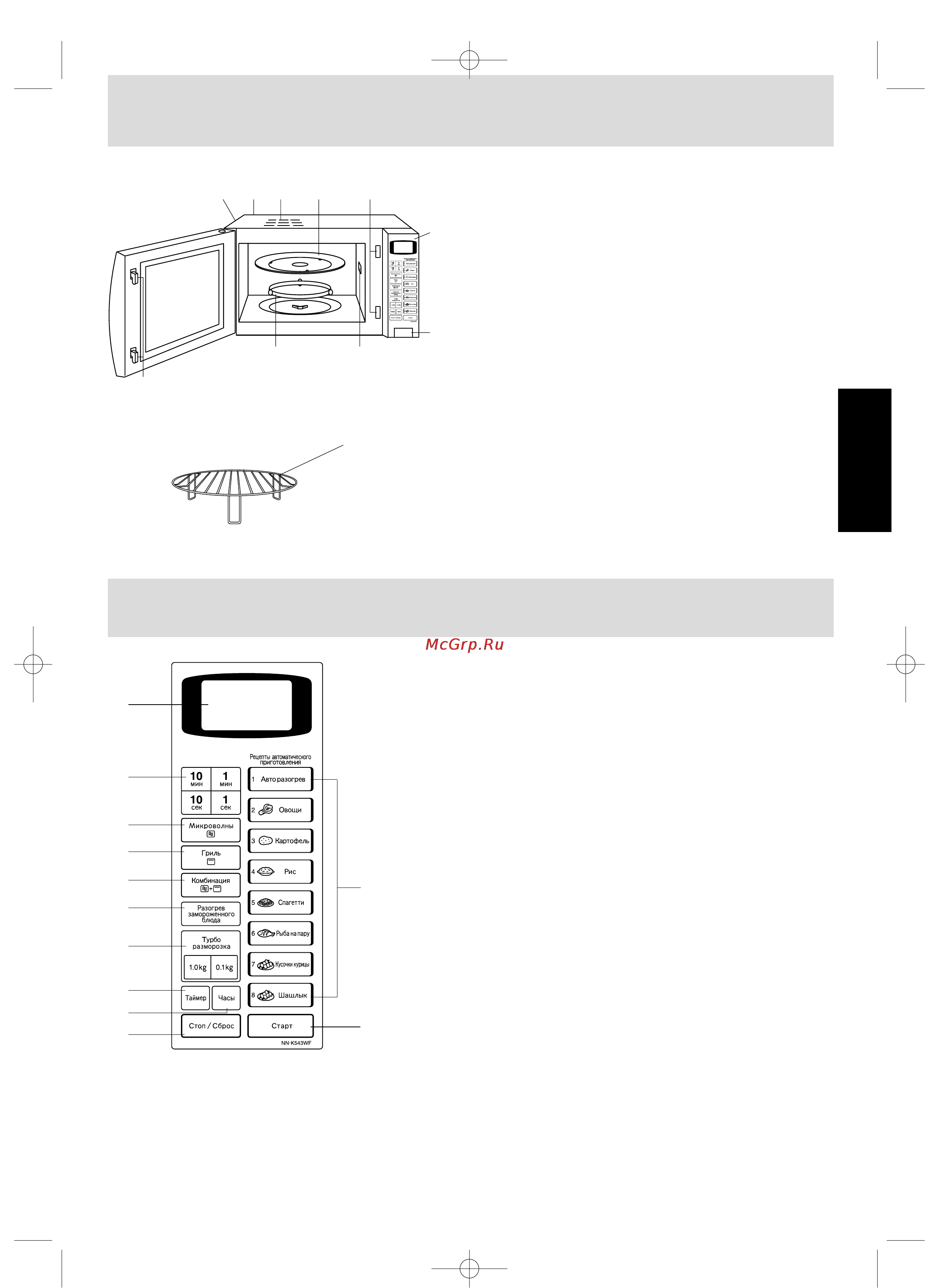 Panasonic NN-K543WF [5/15] Принципиальная схема устройства