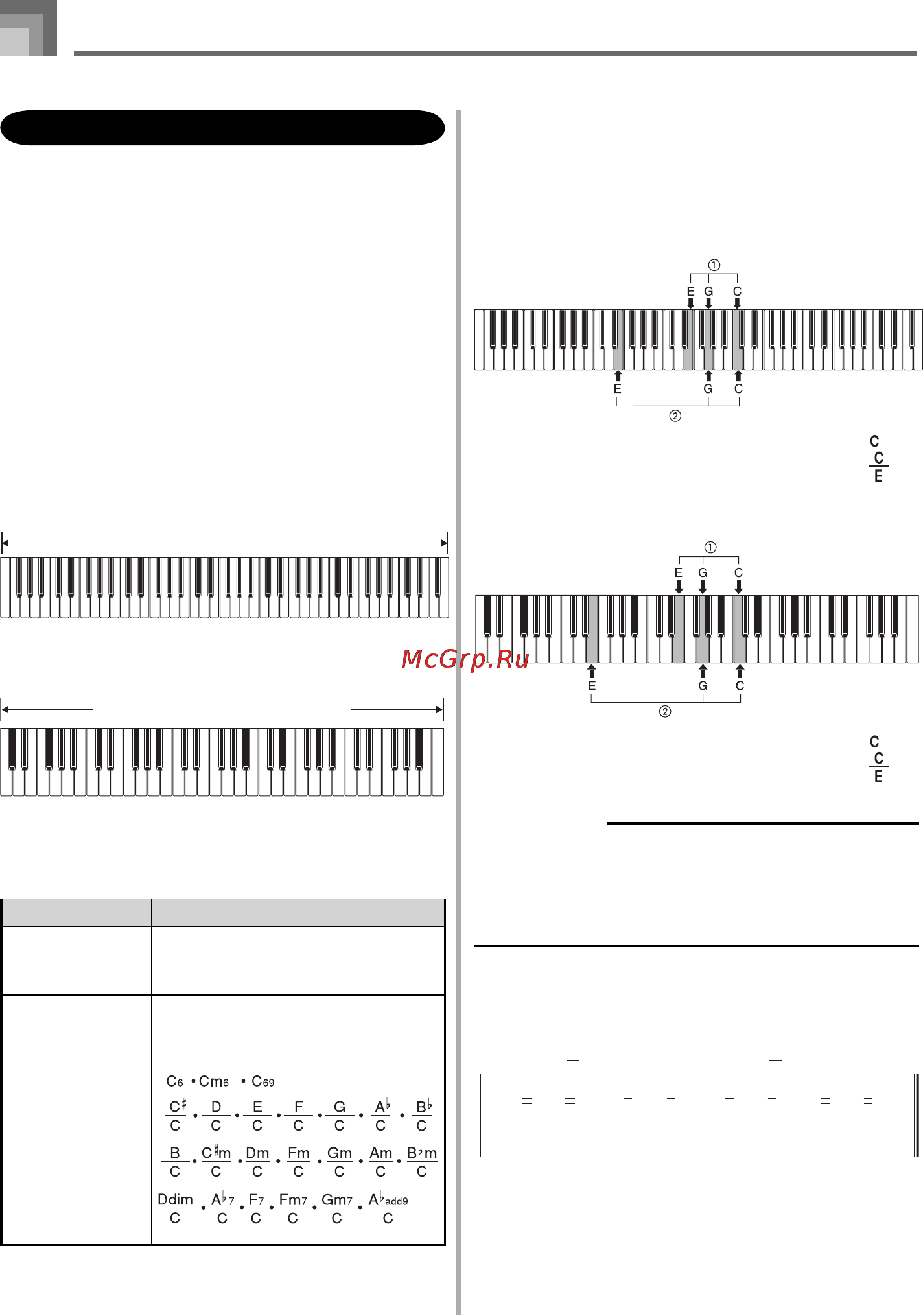 Casio CTK-810 [36/71] Full range chord