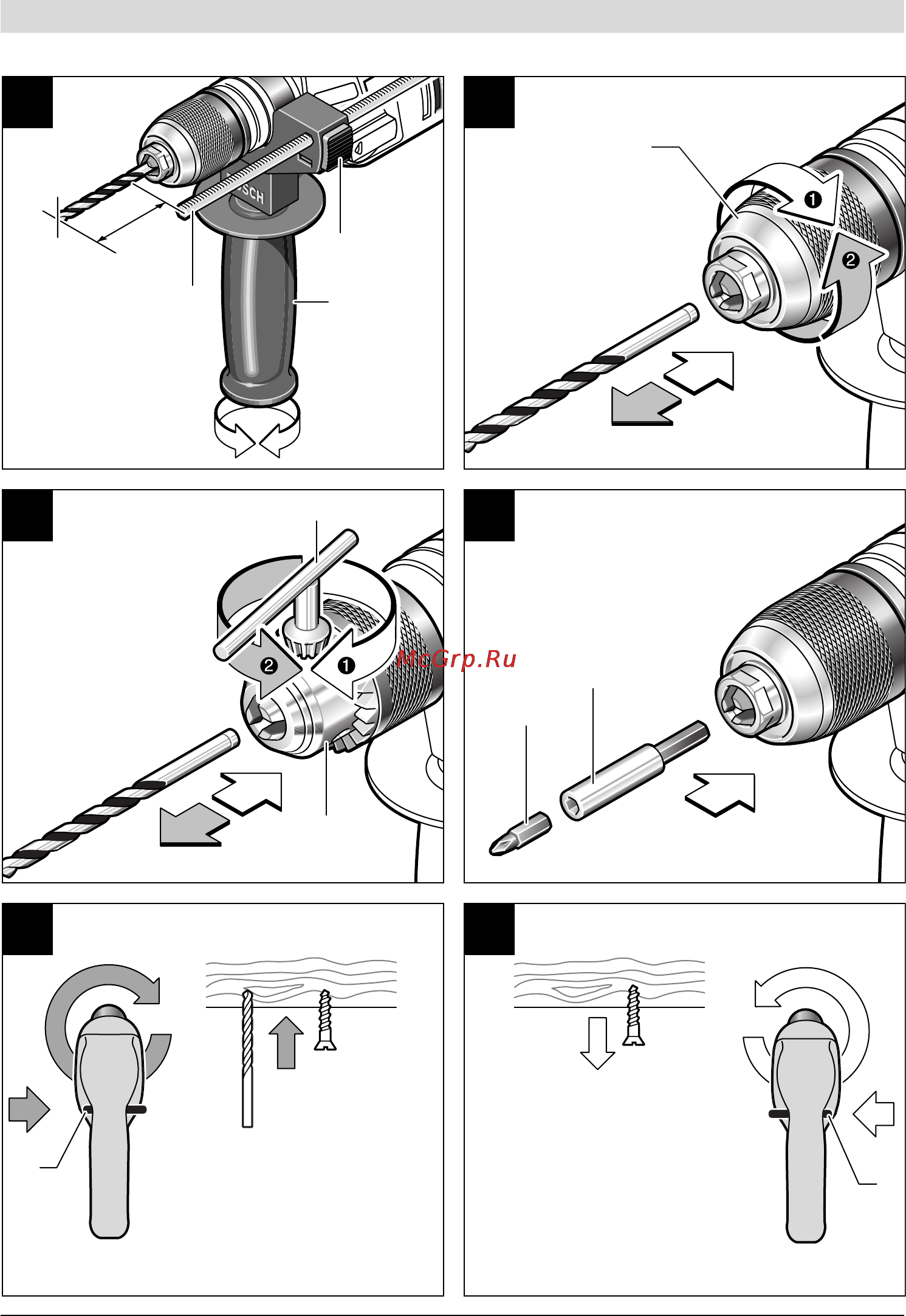 Bosch GSB 22-2 RCE 0.601.146.761 Инструкция по эксплуатации онлайн [5/132] 4081