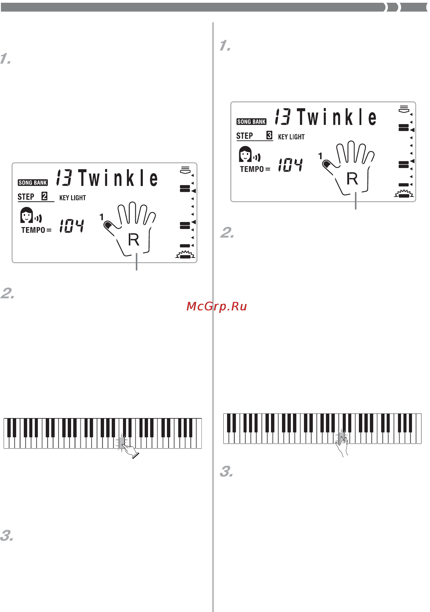 Casio LK-100 [27/40] Этап 2 освоение правильного исполнения мелодии