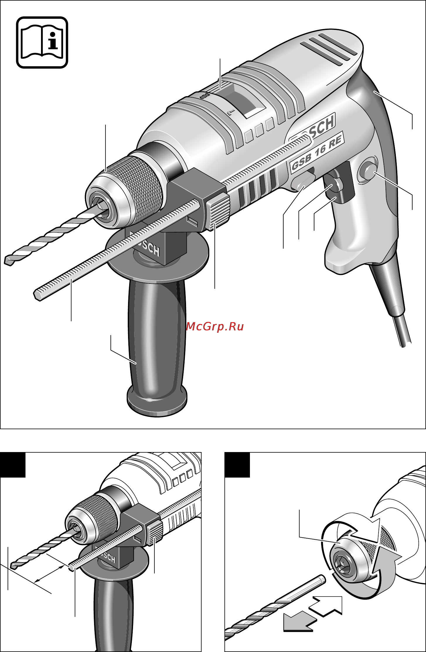 Bosch GSB 16 RE 0.601.148.608 [2/11] Gsb 16 re