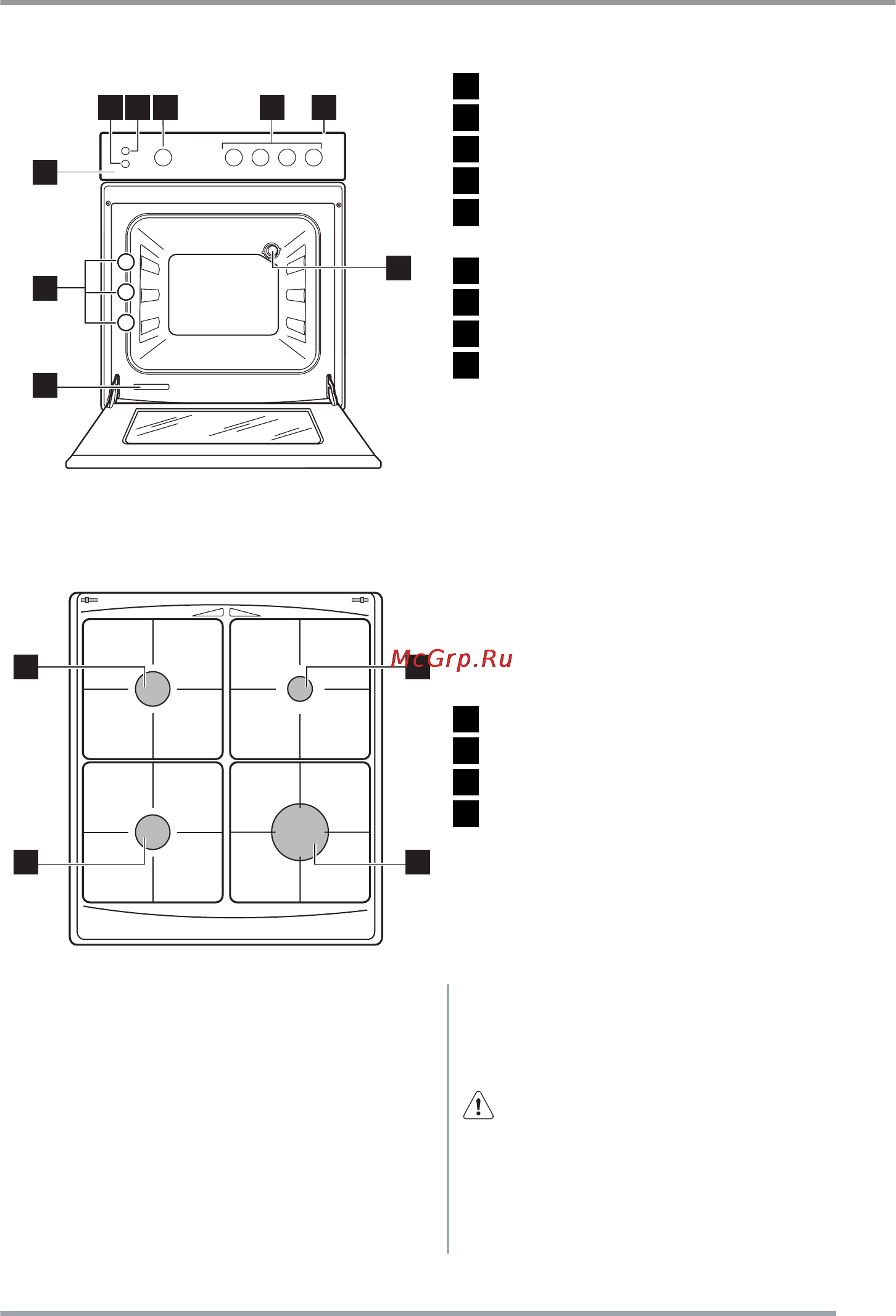 Zanussi ZCG 557 GW [21/36] Опис виробу