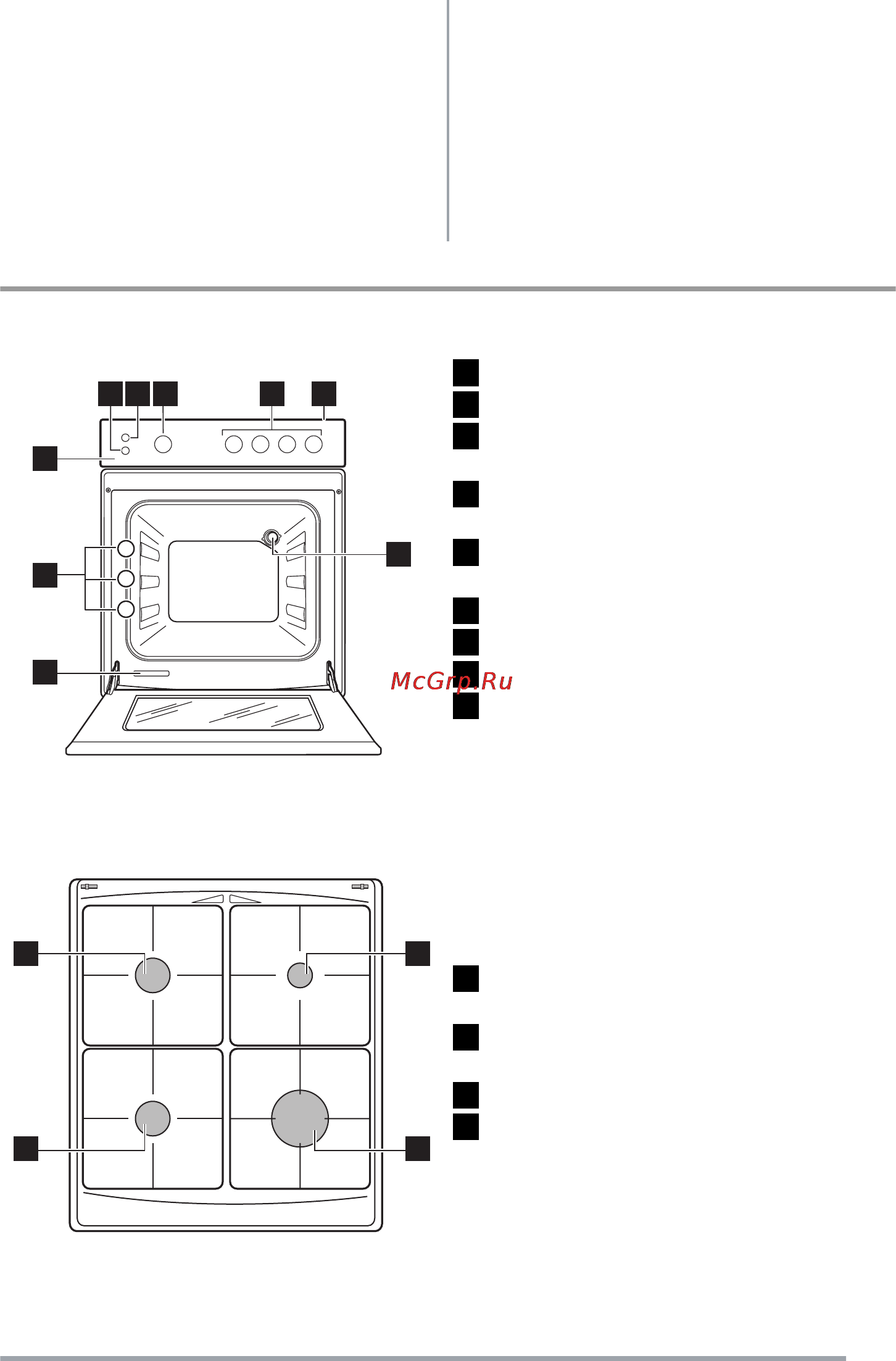 Zanussi ZCG 557 GW [5/36] Описание изделия