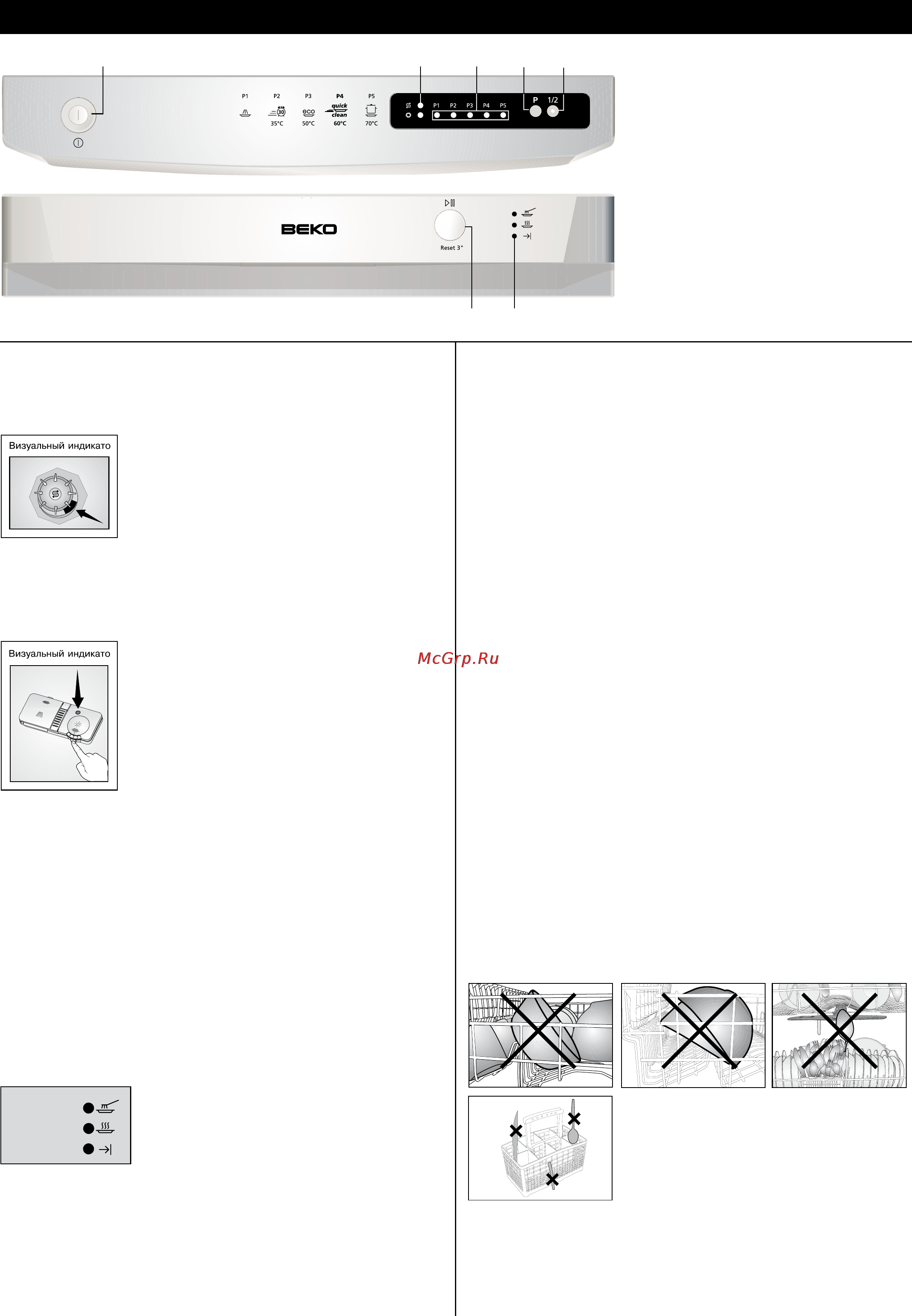 Beko DSFS 1530 [29/29] Краткое руководство rus