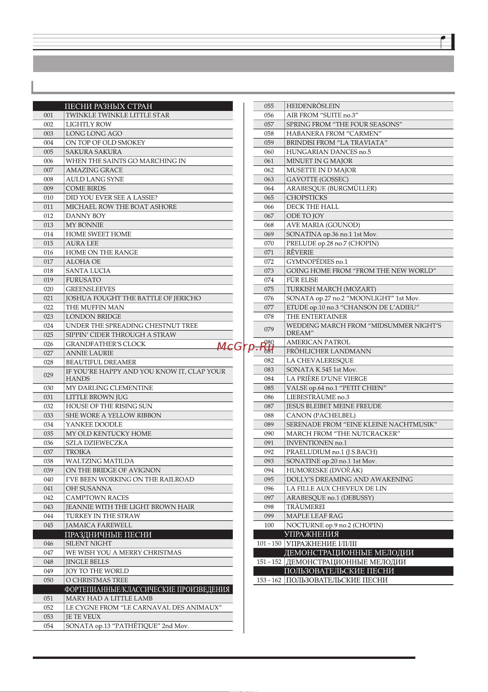 Casio WK-500 Инструкция по эксплуатации онлайн [76/80] 4163