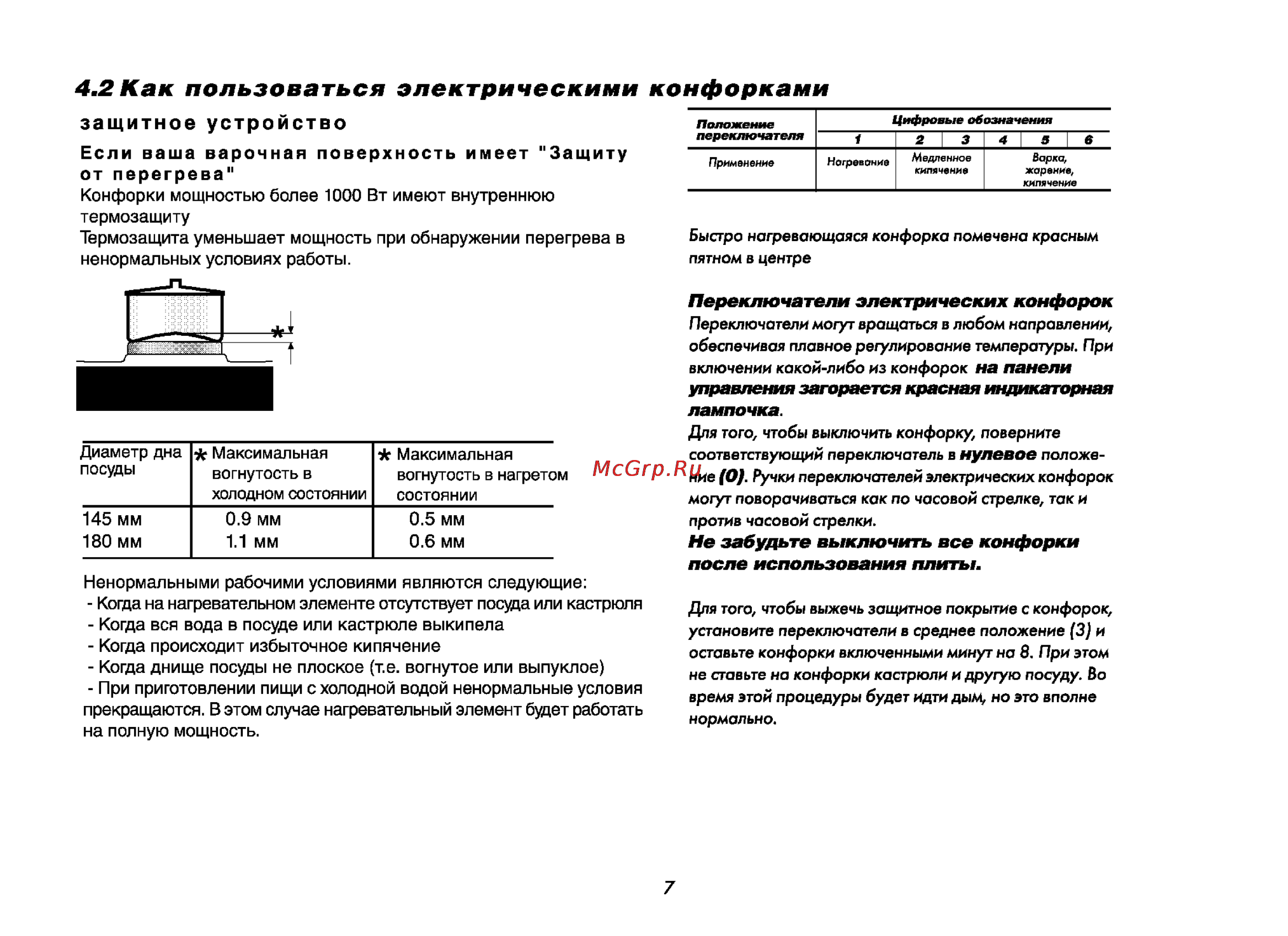 Beko CS 46100 [9/29] Как пользоваться электрическими конфорками