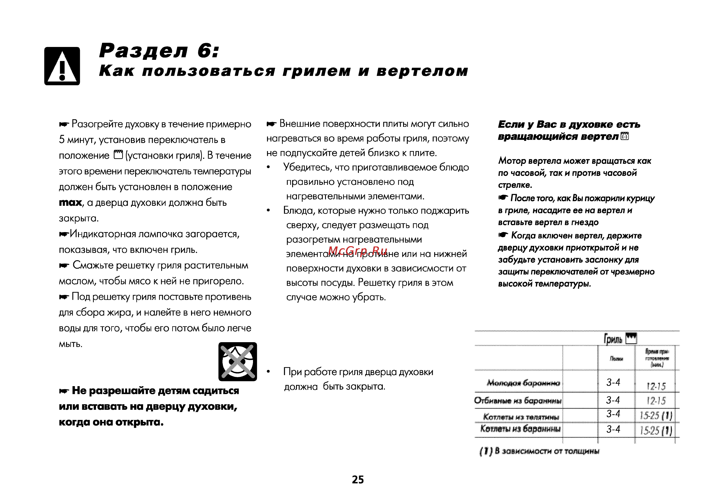 Beko CM 58100 [26/34] Раздел 6