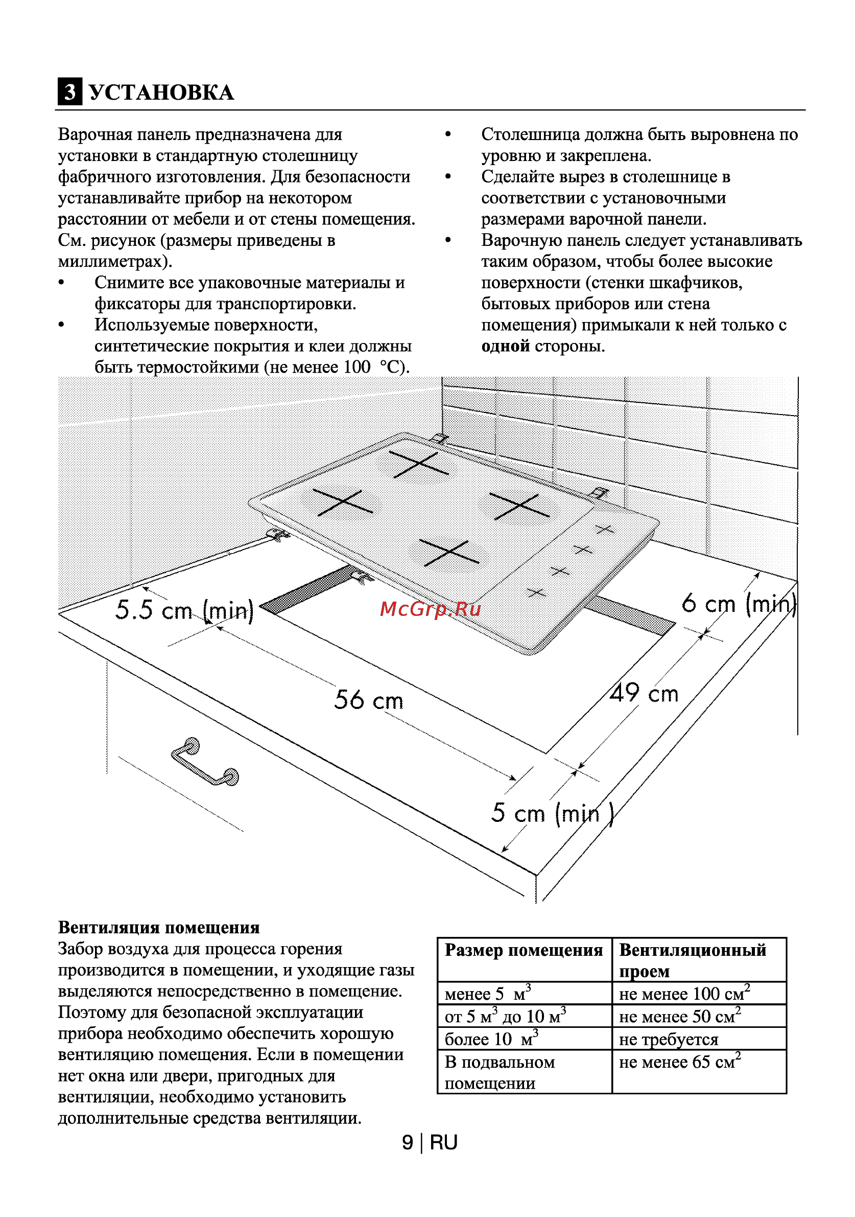 Beko HIZG 64120 X [10/18] В установка