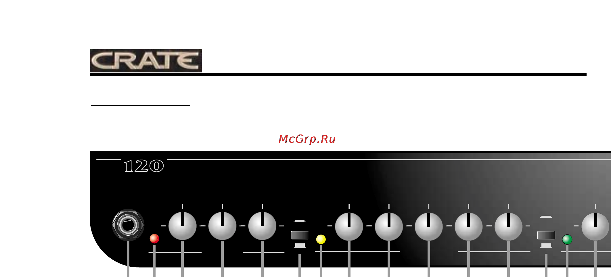 Crate VTX212B [4/16] The top panel