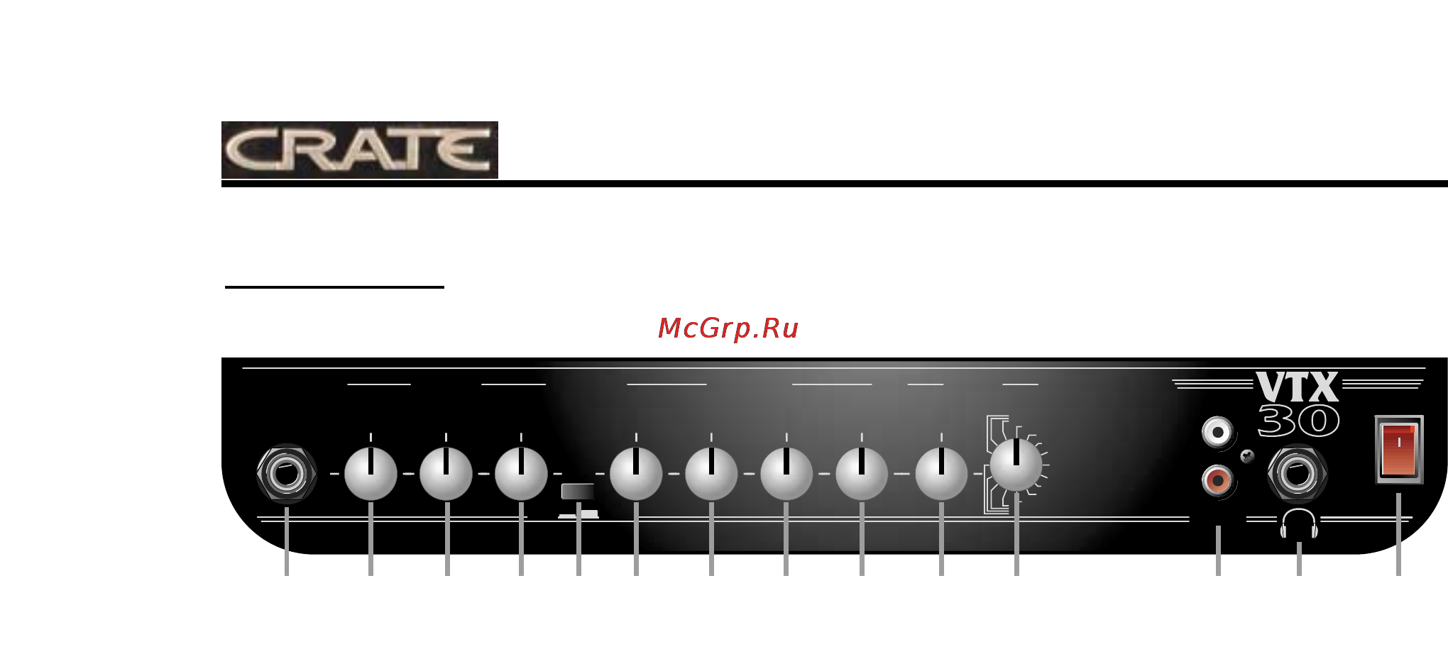 Crate VTX30B Инструкция по эксплуатации онлайн [4/8] 4340