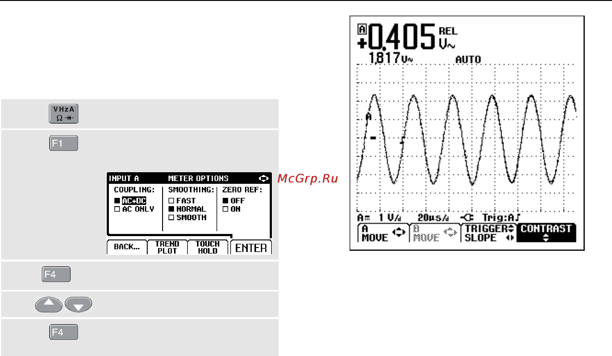 Fluke 124 [25/86] Making relative measurements