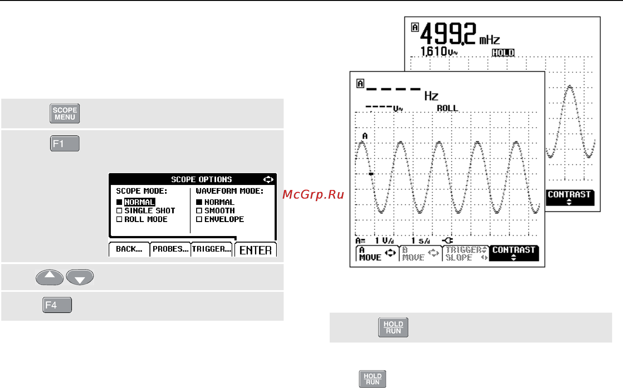 Fluke 124 [33/86] Recording slow signals over a long period of time