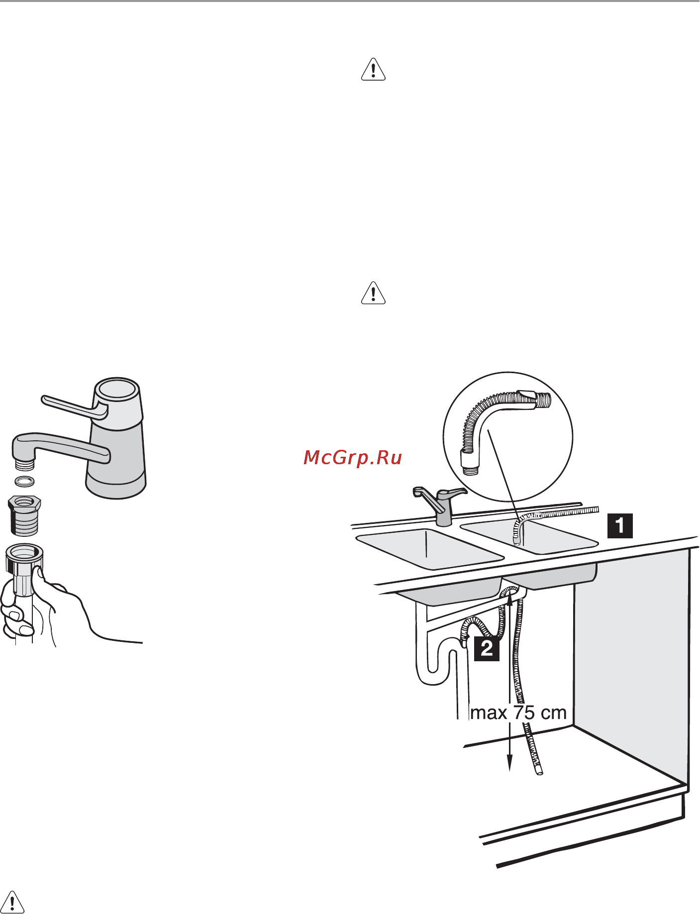 Electrolux ESF 2450 S [47/84] Podłączenie do sieci wodociągowej