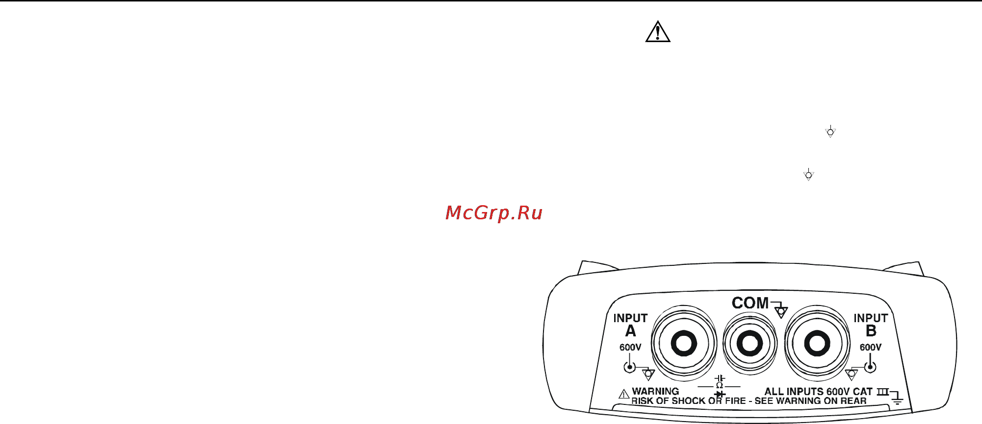 Fluke 125 [23/128] Вход a