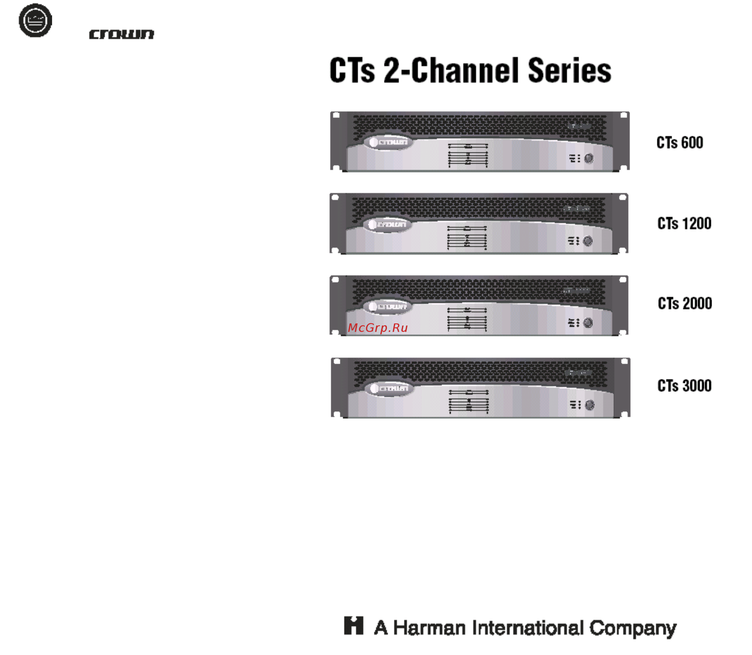 Crown CTS2000 Инструкция по эксплуатации онлайн