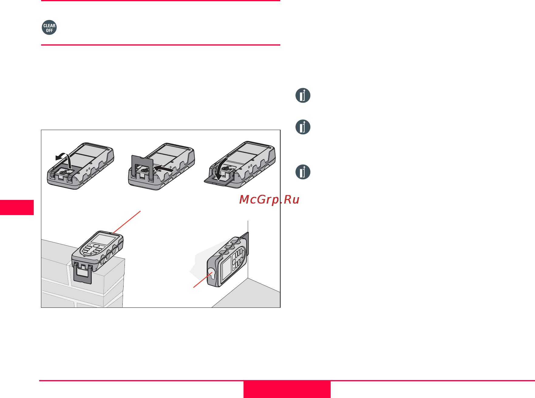 Leica DISTO DXT 300020 [7/16] Клавиша clear