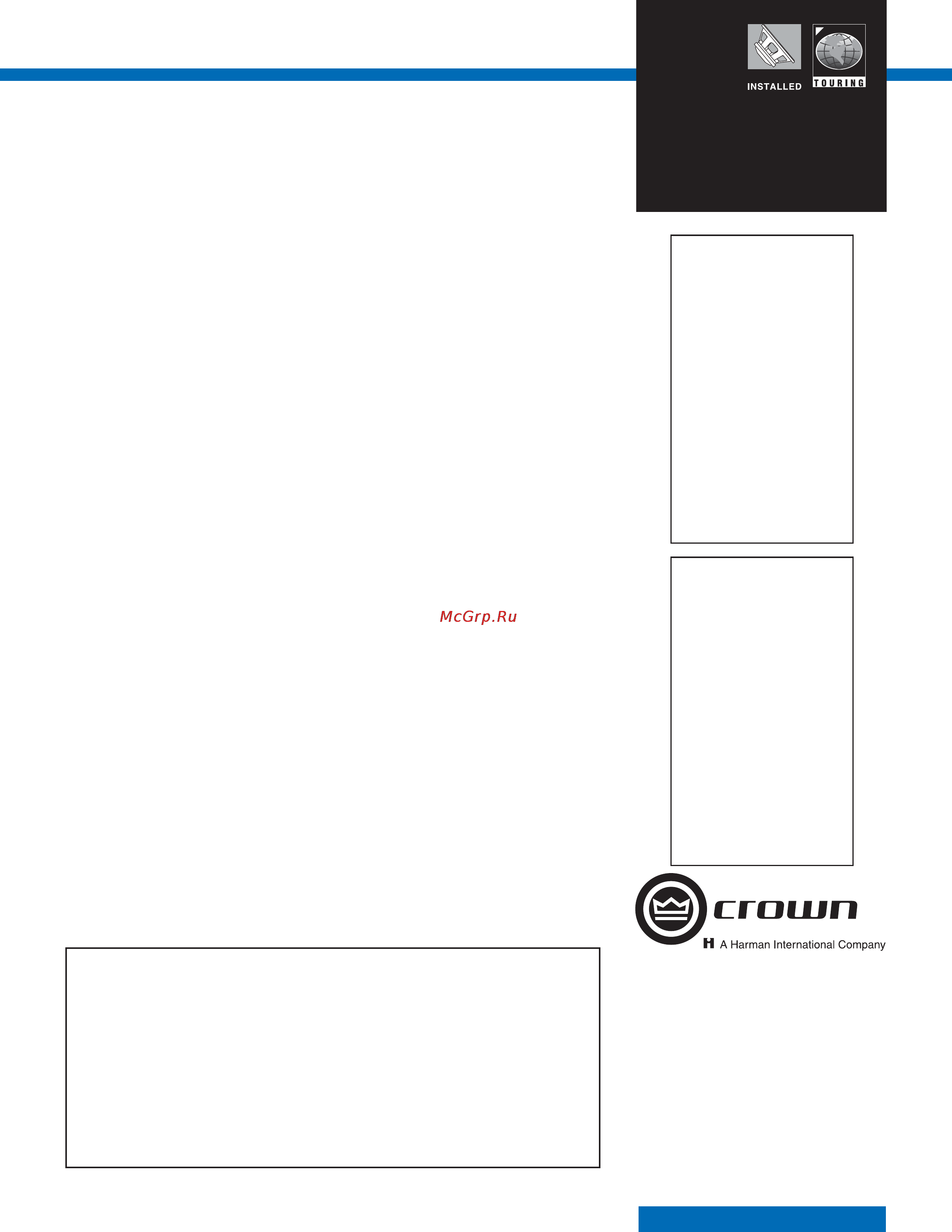 Crown CTS4200 USP [2/2] Cts 4200usp cn cts 8200usp cn