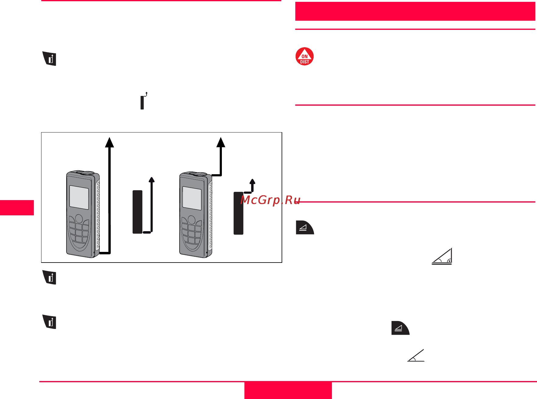 Leica DISTO D3a BT 300016 [12/27] Измерения