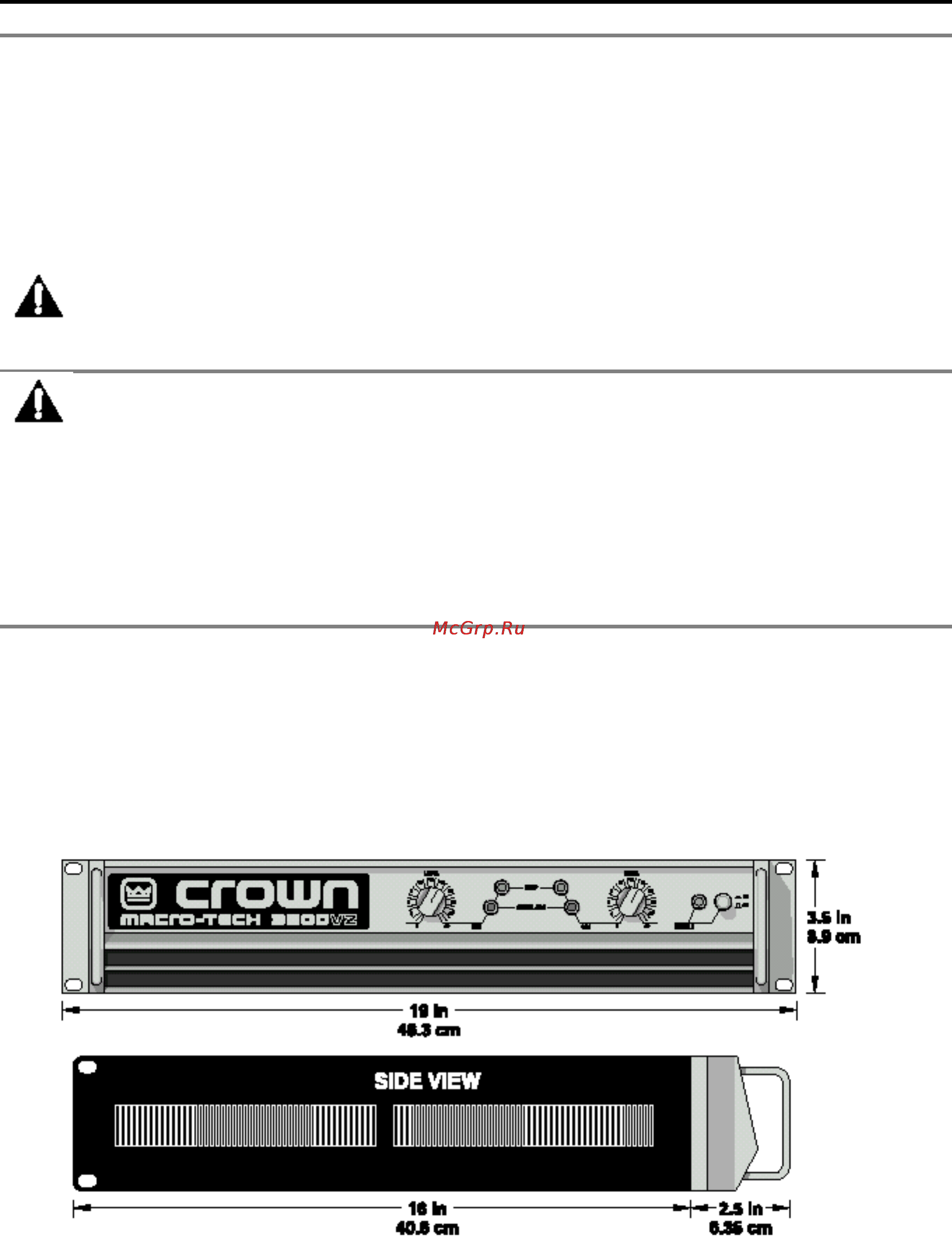 Crown MA-3600VZ [6/23] Ðàñïàêîâêà óñèëèòåëÿ