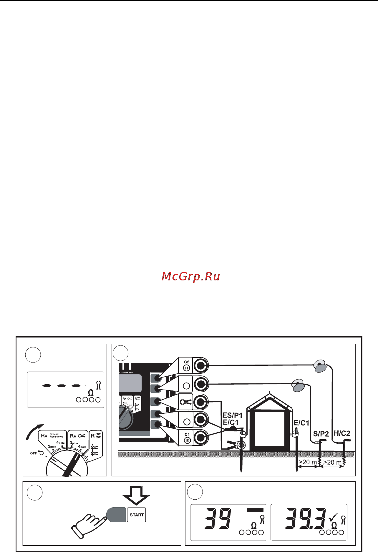 Fluke 1623 [19/30] Ra 4 pole selective earth resistance measurement with current clamp