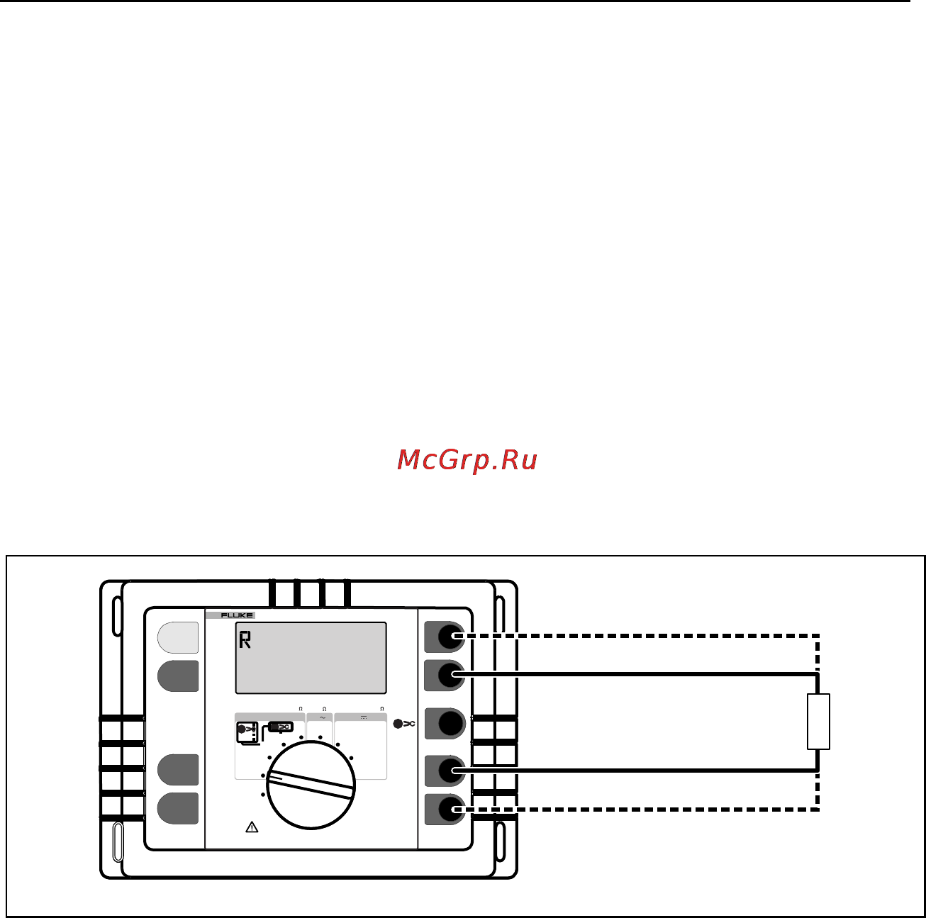 Fluke 1625 [57/90] Resistance measurement r f
