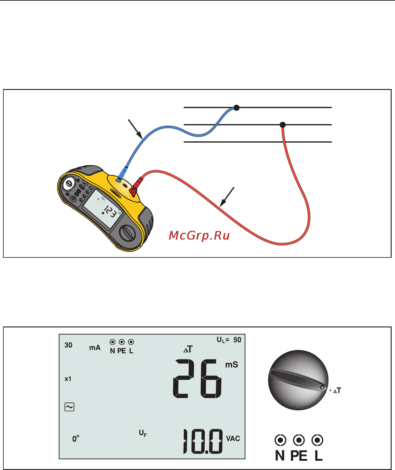 Fluke 1650B [31/62] Measuring rcd tripping time
