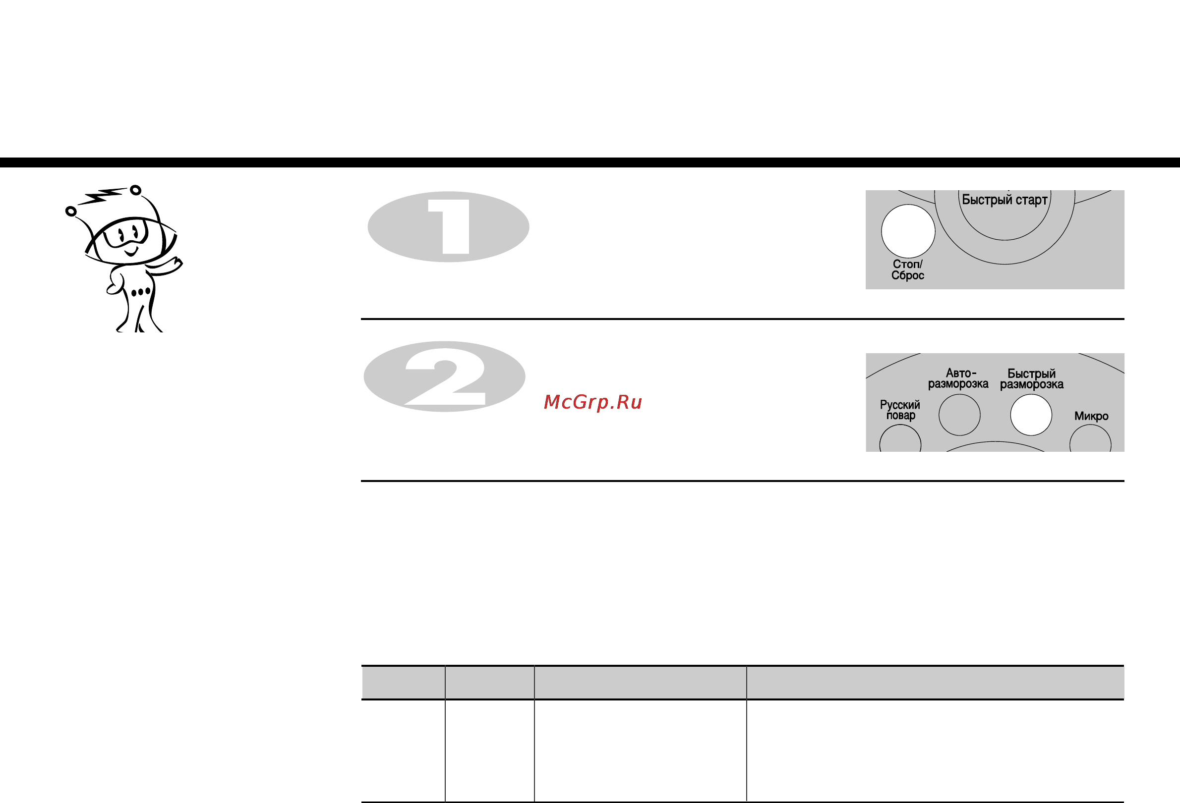 LG MS-2652F Series [16/24] Быстрое размораживание