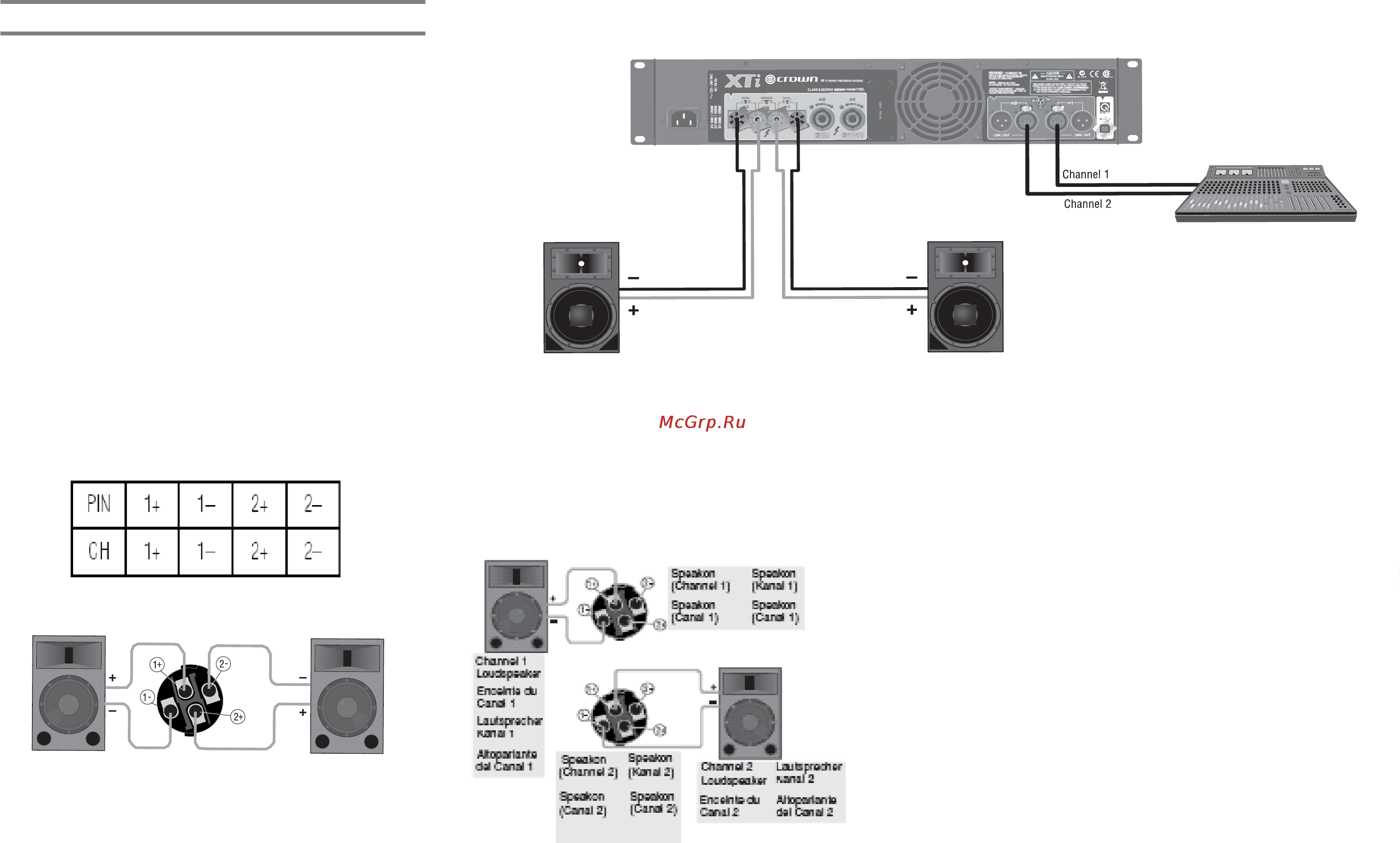 Crown XTi2000 [8/21] Стерео режим
