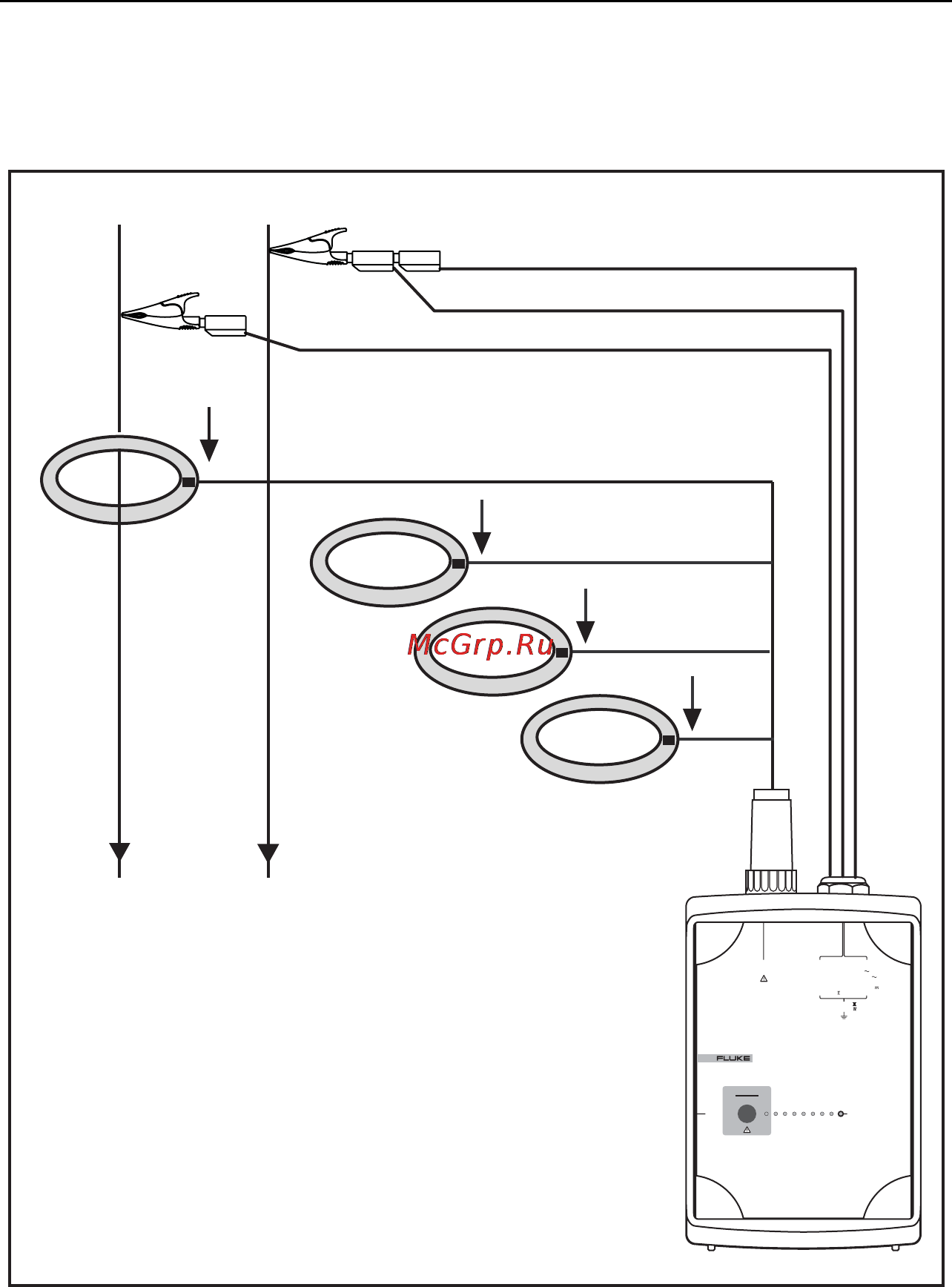 Fluke 1743 [36/80] Connections for single phase logging