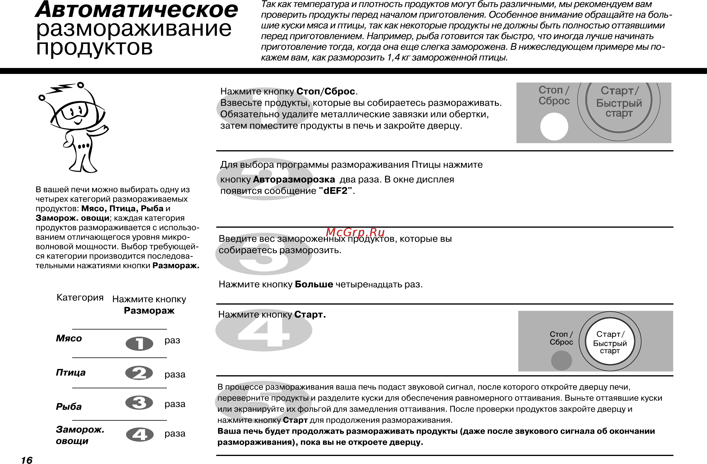 LG MS-2355F Инструкция по эксплуатации онлайн [16/26] 4541