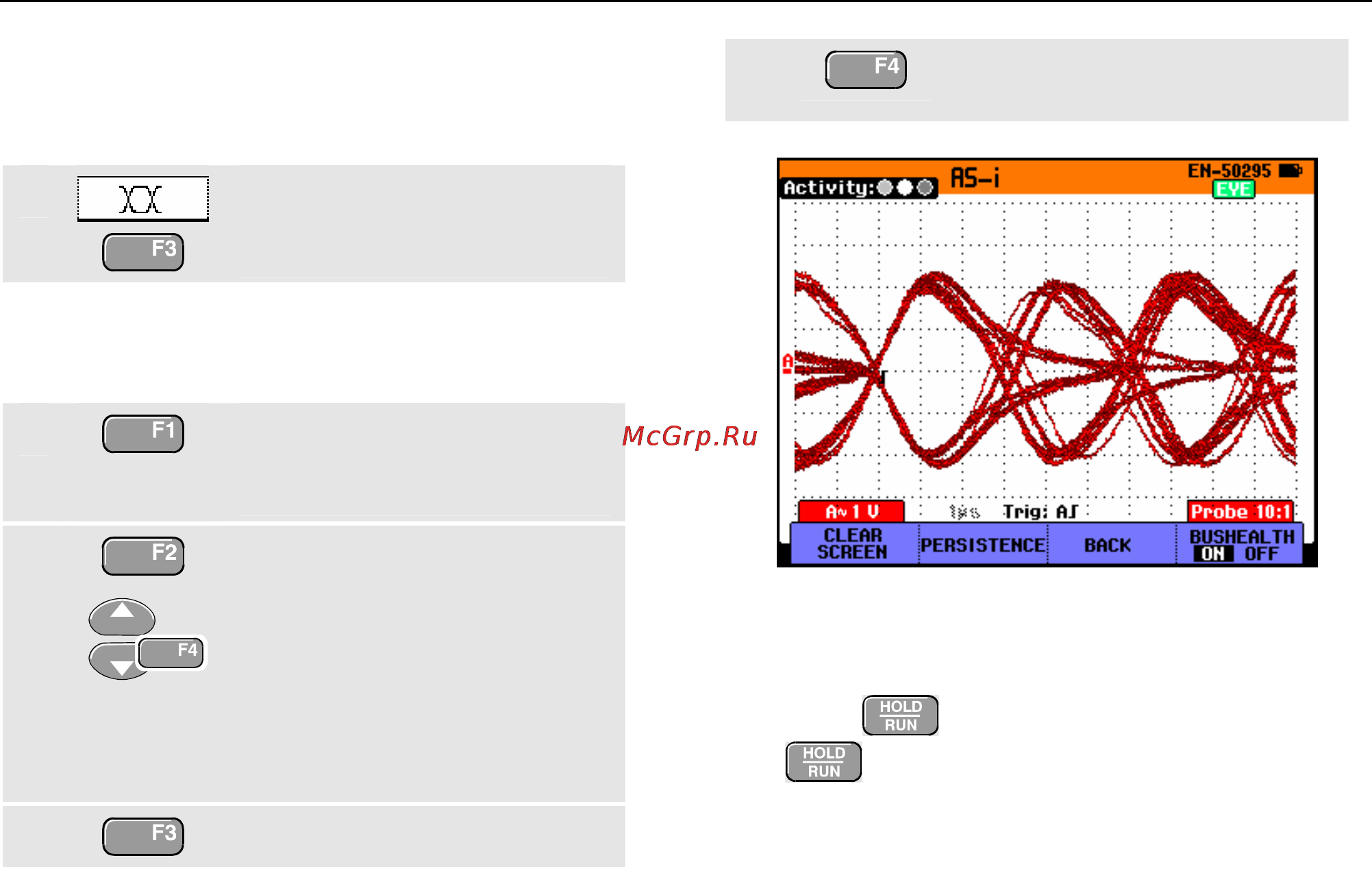 Fluke 190 [90/159] Viewing the bus waveform screen