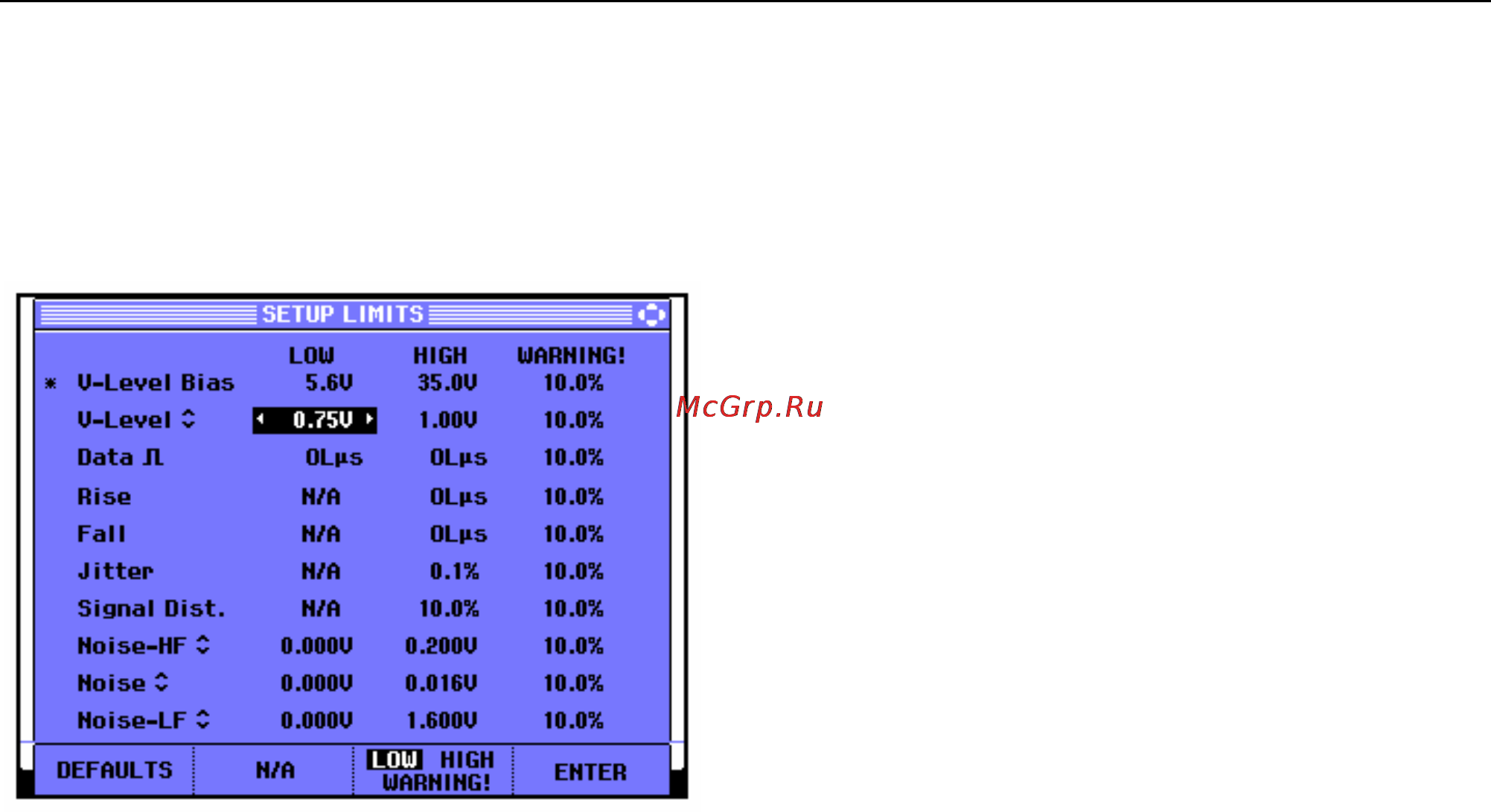 Fluke 190 [92/159] Saving and recalling test limits