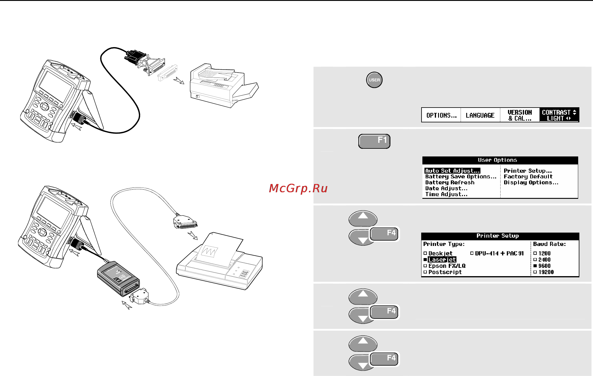 Fluke 190 [99/159] Setting up the printing configuration