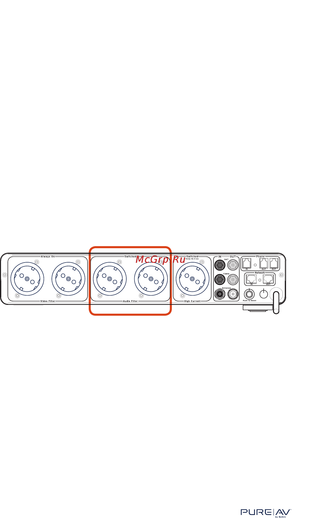 Belkin Home Theater Power PF30 Black [9/20] Монтаж и установка